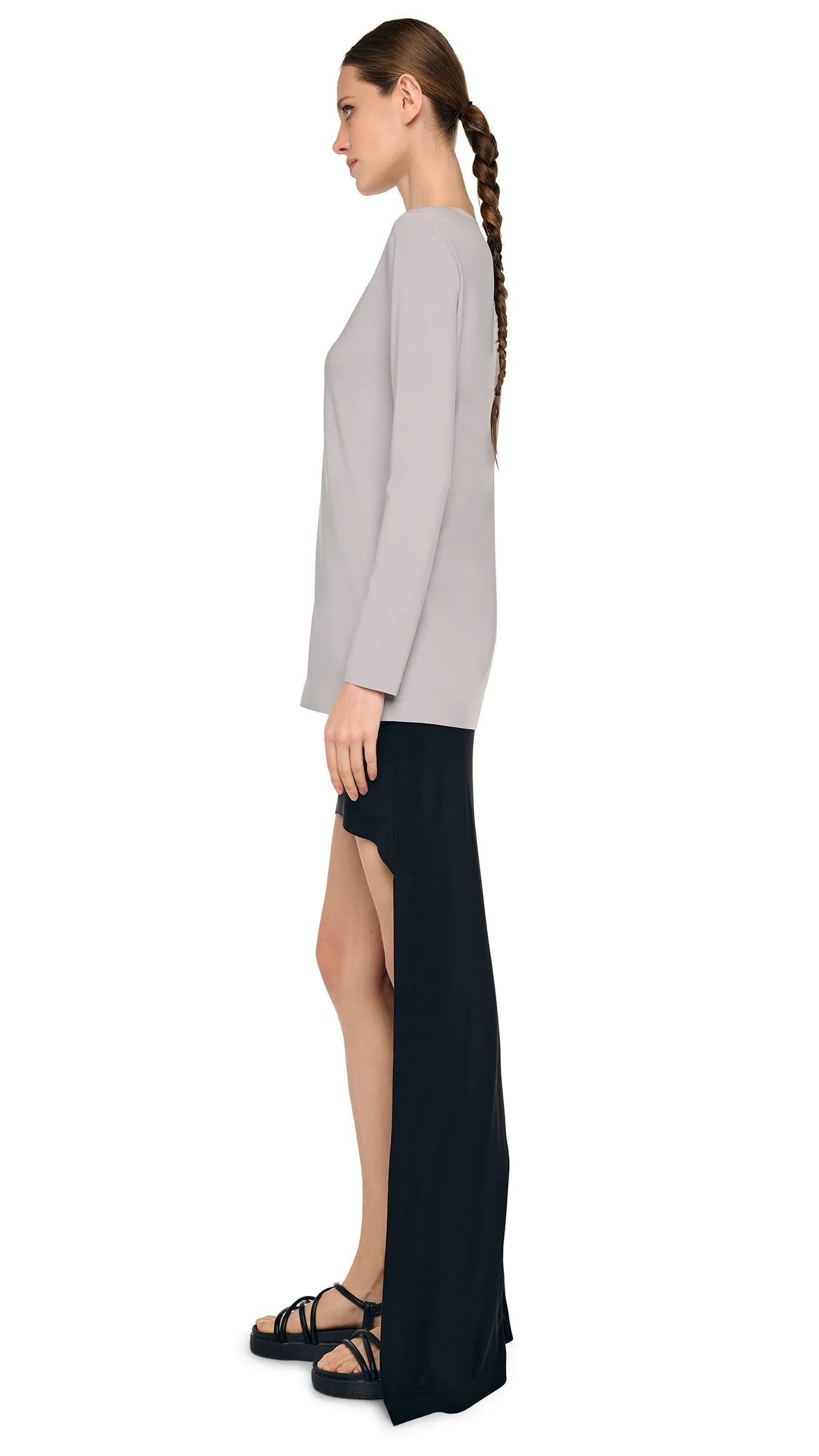 OVERSIZED LONG SLEEVE T sold by Norma Kamali product image thumbnail 2