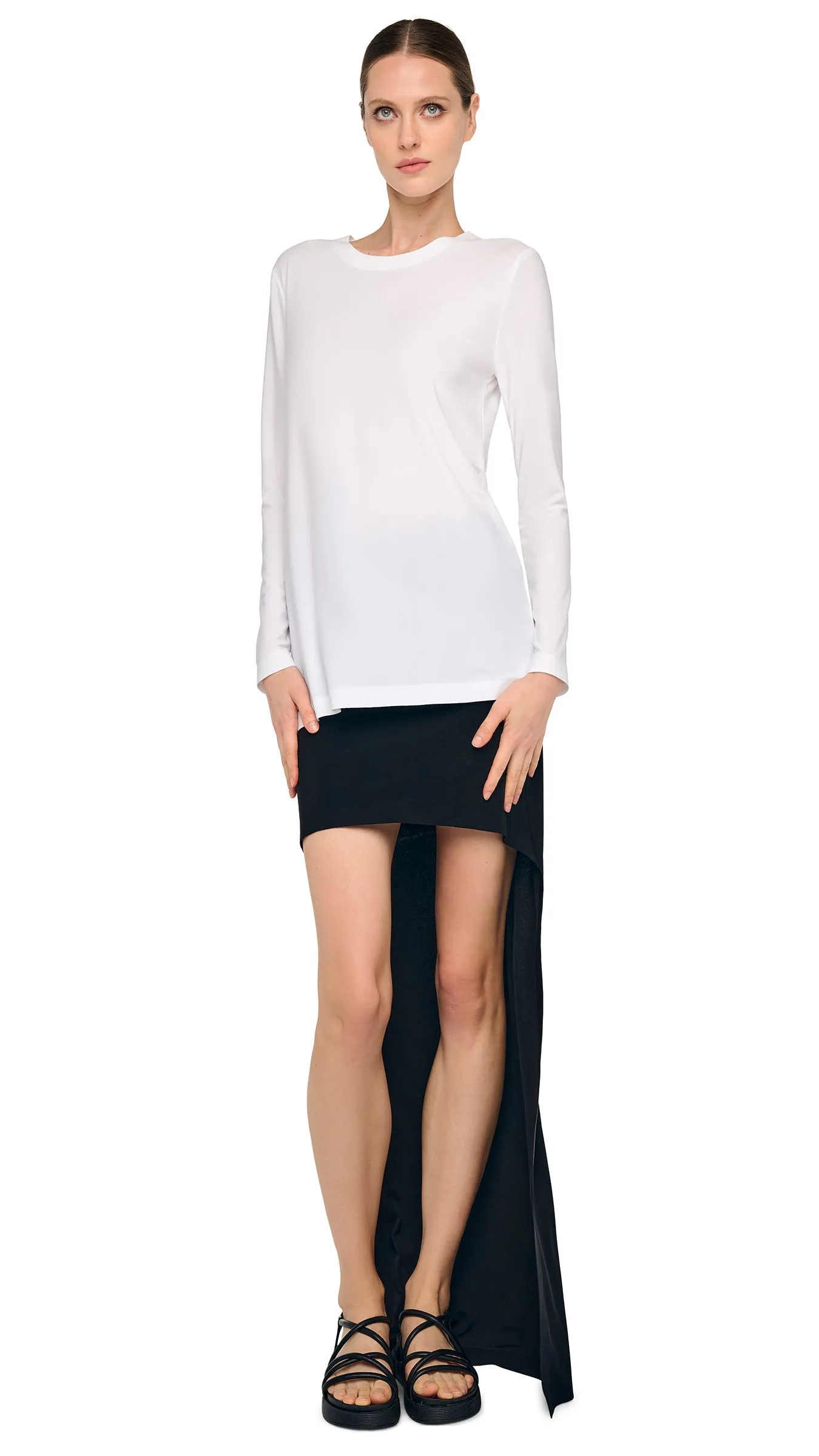 OVERSIZED LONG SLEEVE T sold by Norma Kamali