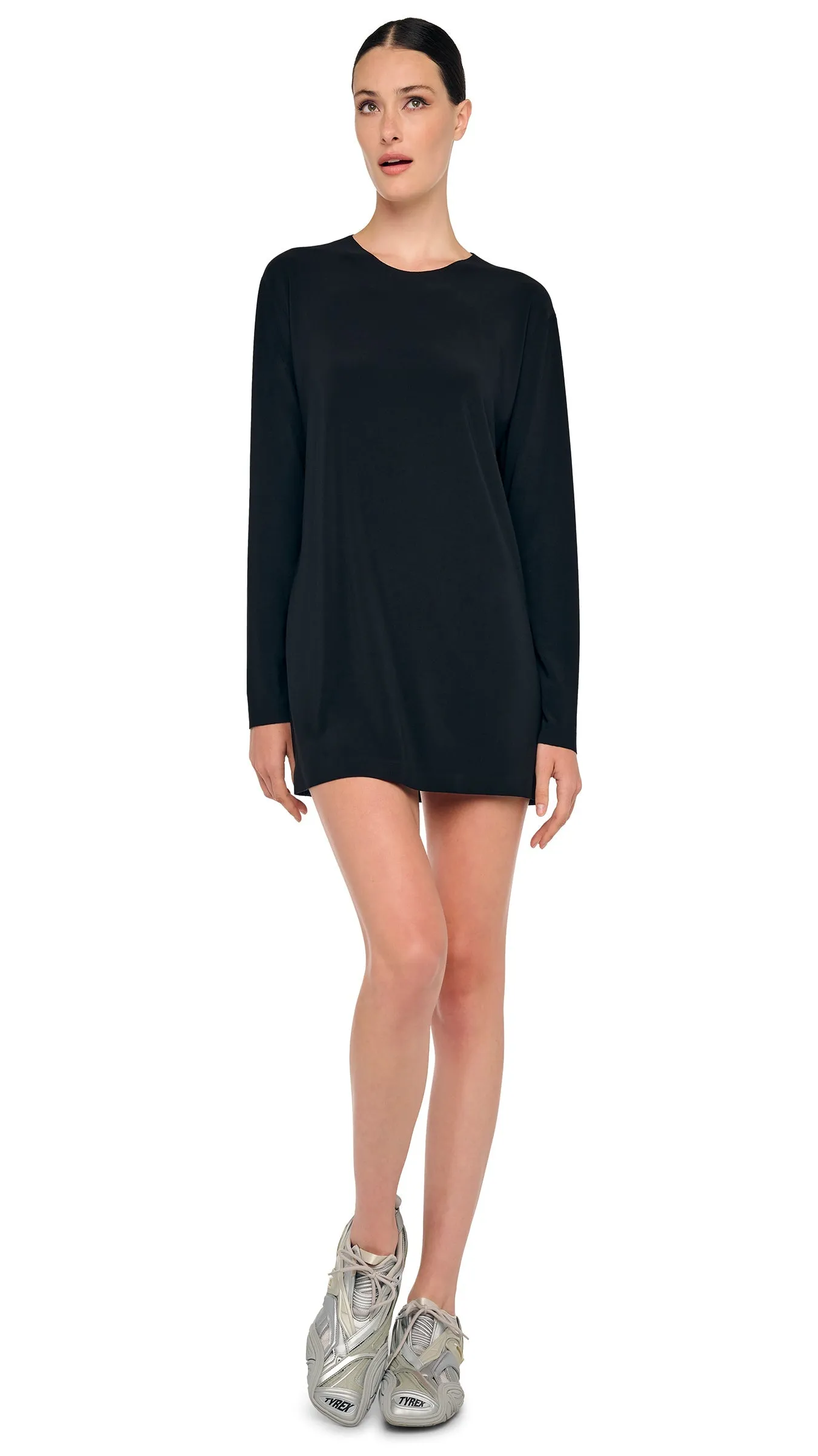 OVERSIZED LONG SLEEVE MINI DRESS sold by Norma Kamali product image thumbnail 5