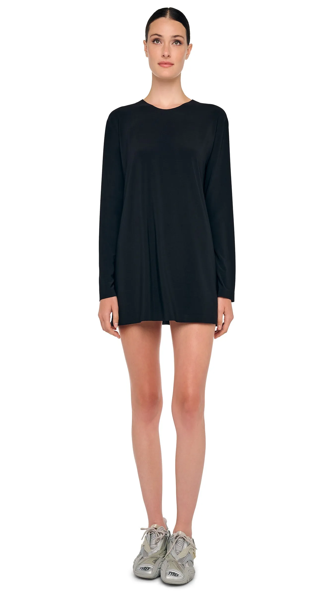 OVERSIZED LONG SLEEVE MINI DRESS sold by Norma Kamali product image thumbnail 4