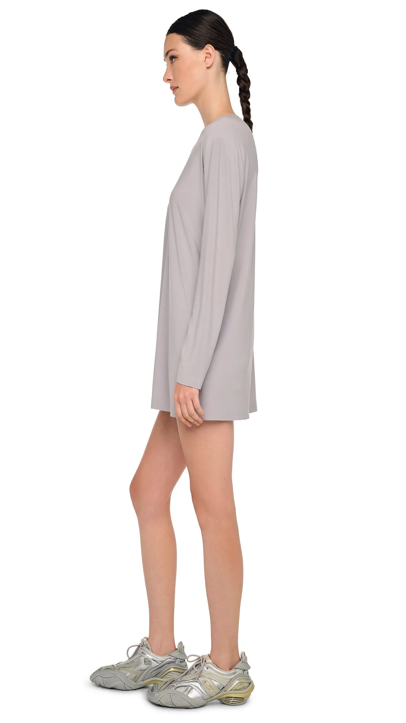 OVERSIZED LONG SLEEVE MINI DRESS sold by Norma Kamali product image thumbnail 2