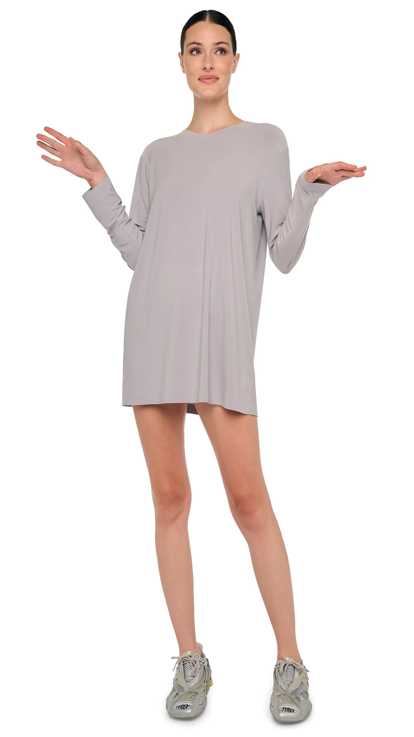 OVERSIZED LONG SLEEVE MINI DRESS sold by Norma Kamali product image thumbnail 5