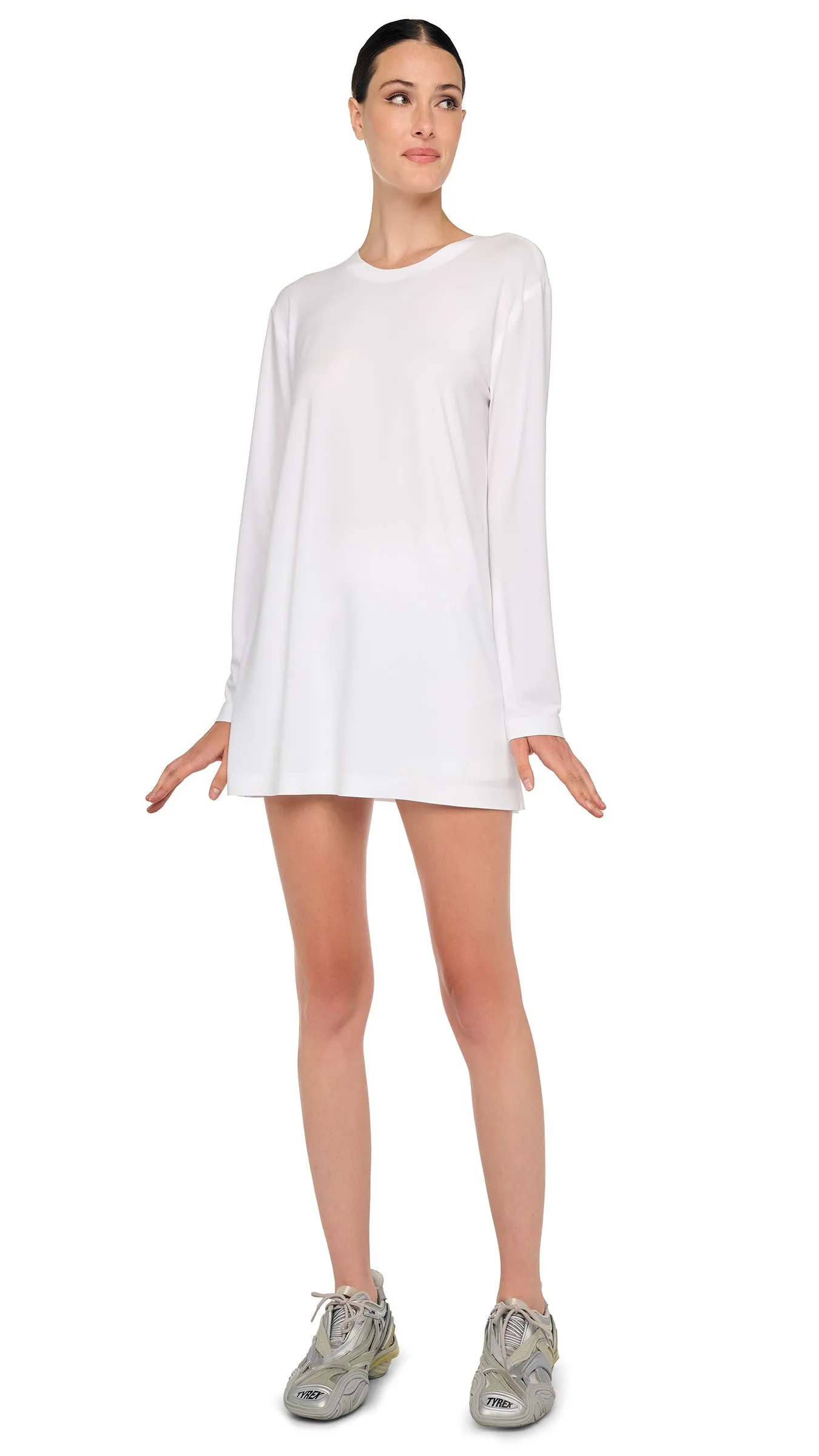 OVERSIZED LONG SLEEVE MINI DRESS sold by Norma Kamali product image thumbnail 5