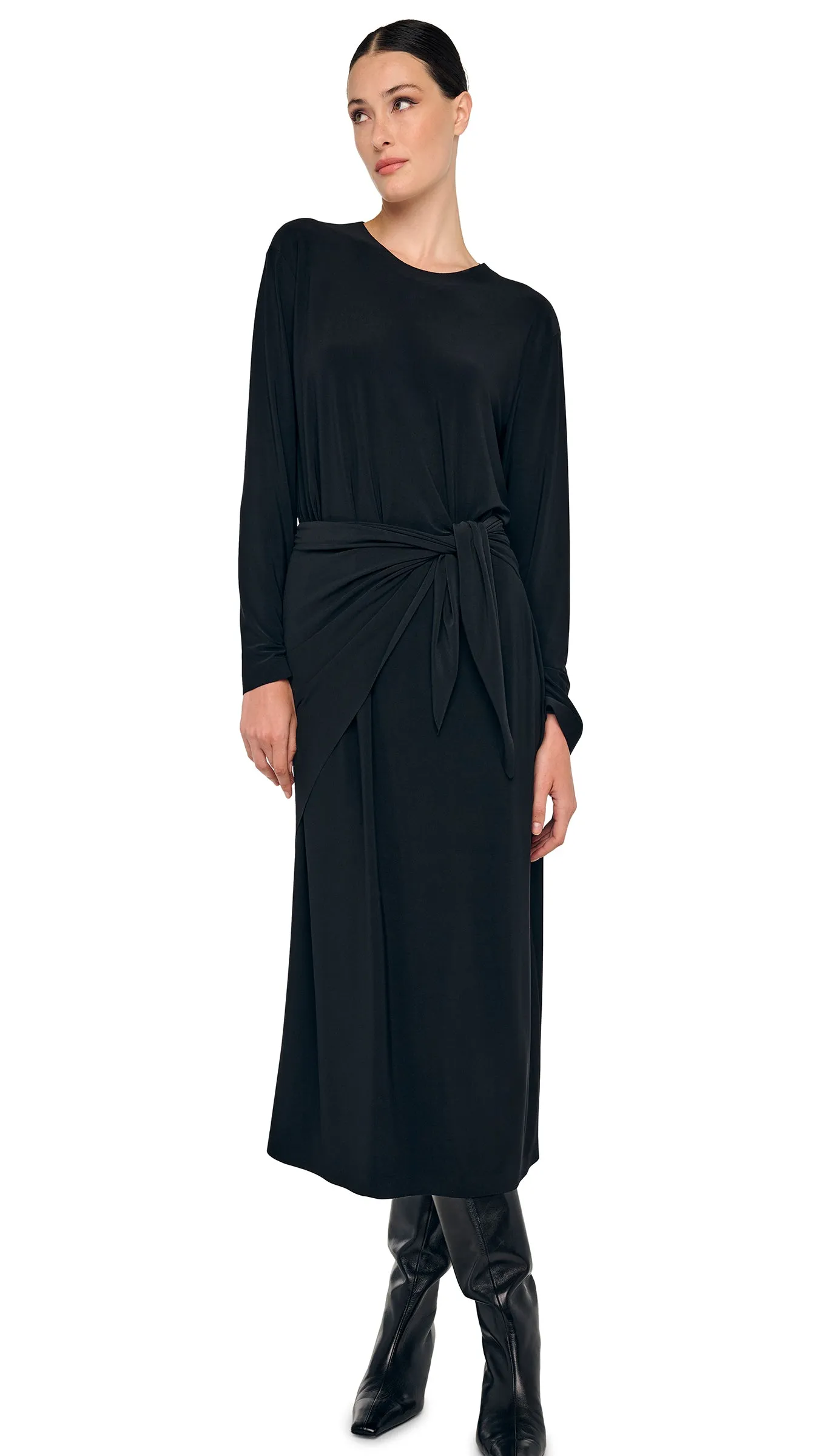 OVERSIZED LONG SLEEVE DRESS TO MIDCALF sold by Norma Kamali product image thumbnail 5