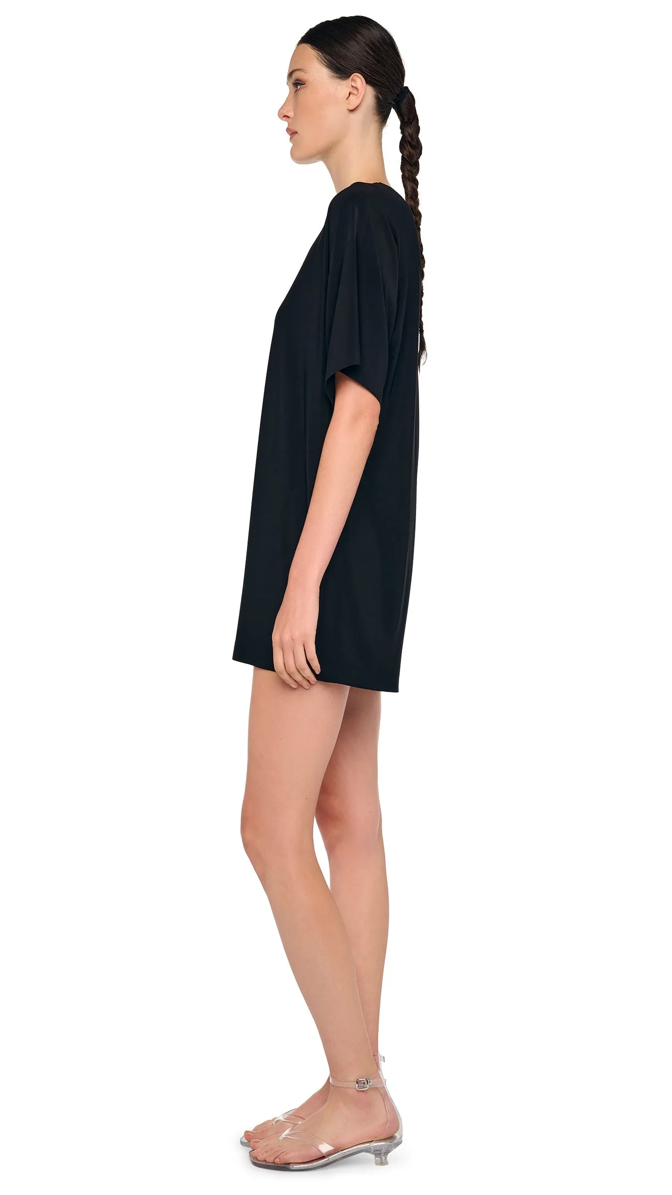 SHORT SLEEVE BOXY MINI DRESS sold by Norma Kamali product image thumbnail 2