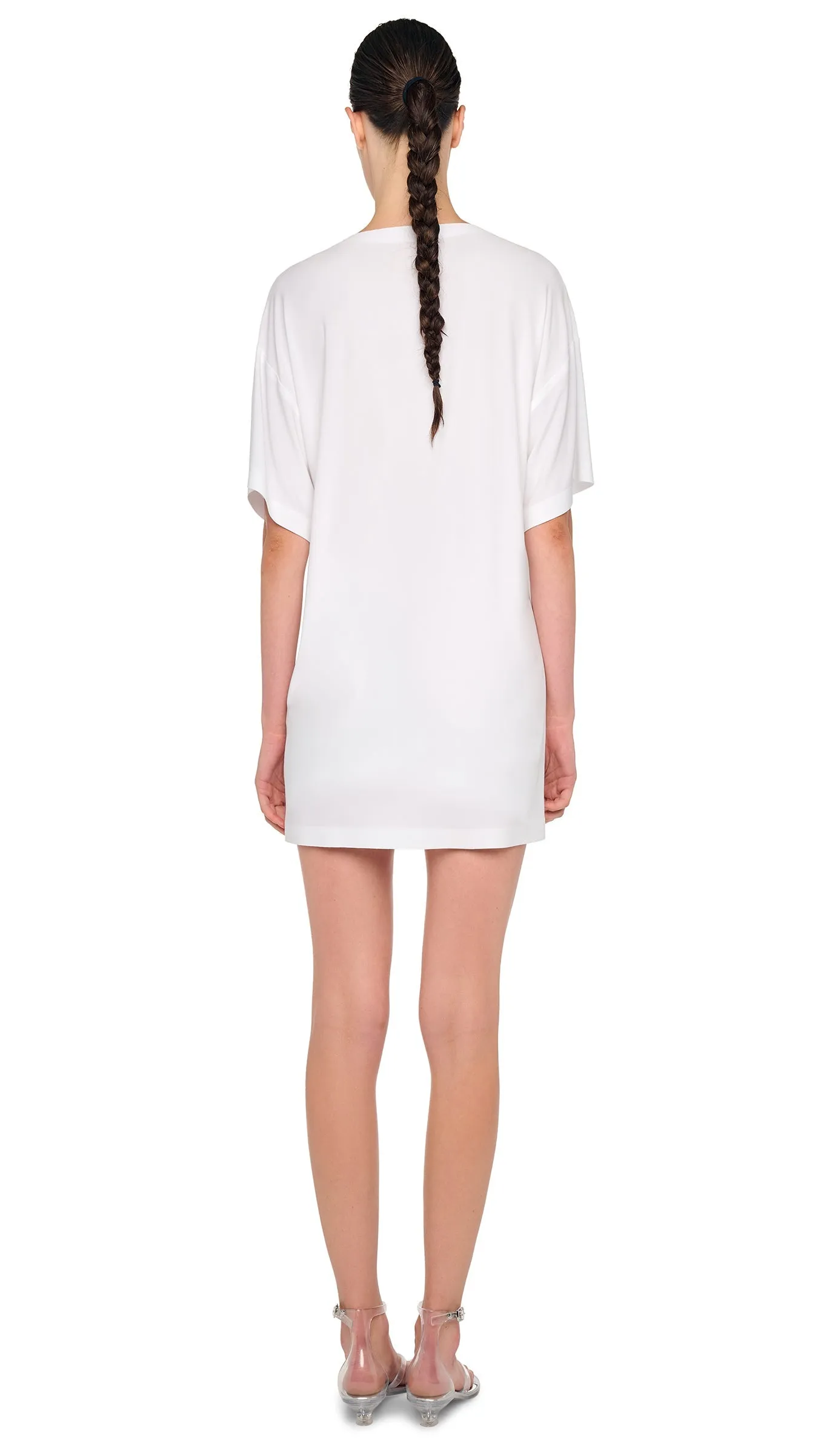 SHORT SLEEVE BOXY MINI DRESS sold by Norma Kamali product image thumbnail 3