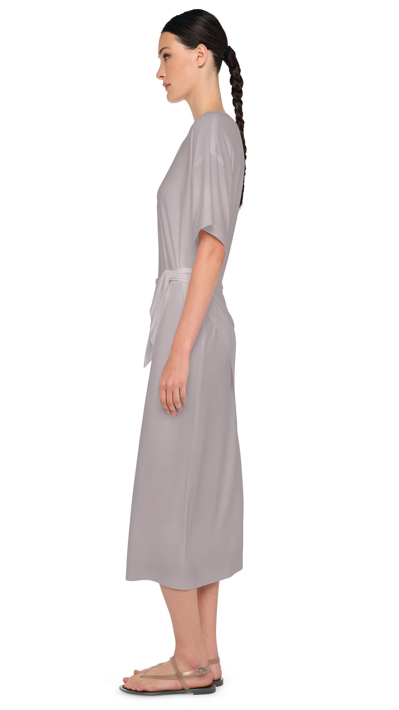 SHORT SLEEVE BOXY DRESS TO MIDCALF sold by Norma Kamali product image thumbnail 2