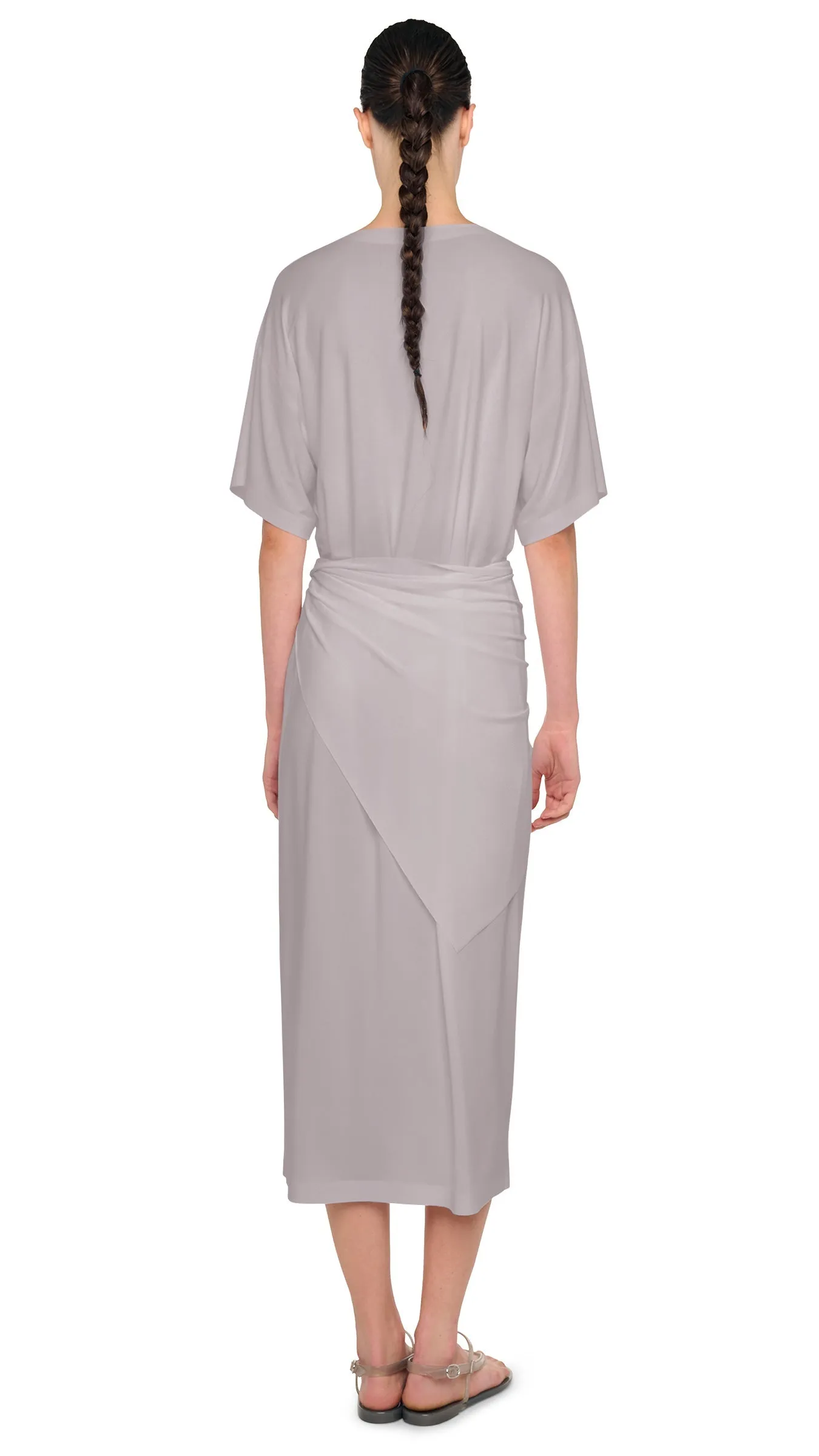 SHORT SLEEVE BOXY DRESS TO MIDCALF sold by Norma Kamali product image thumbnail 3