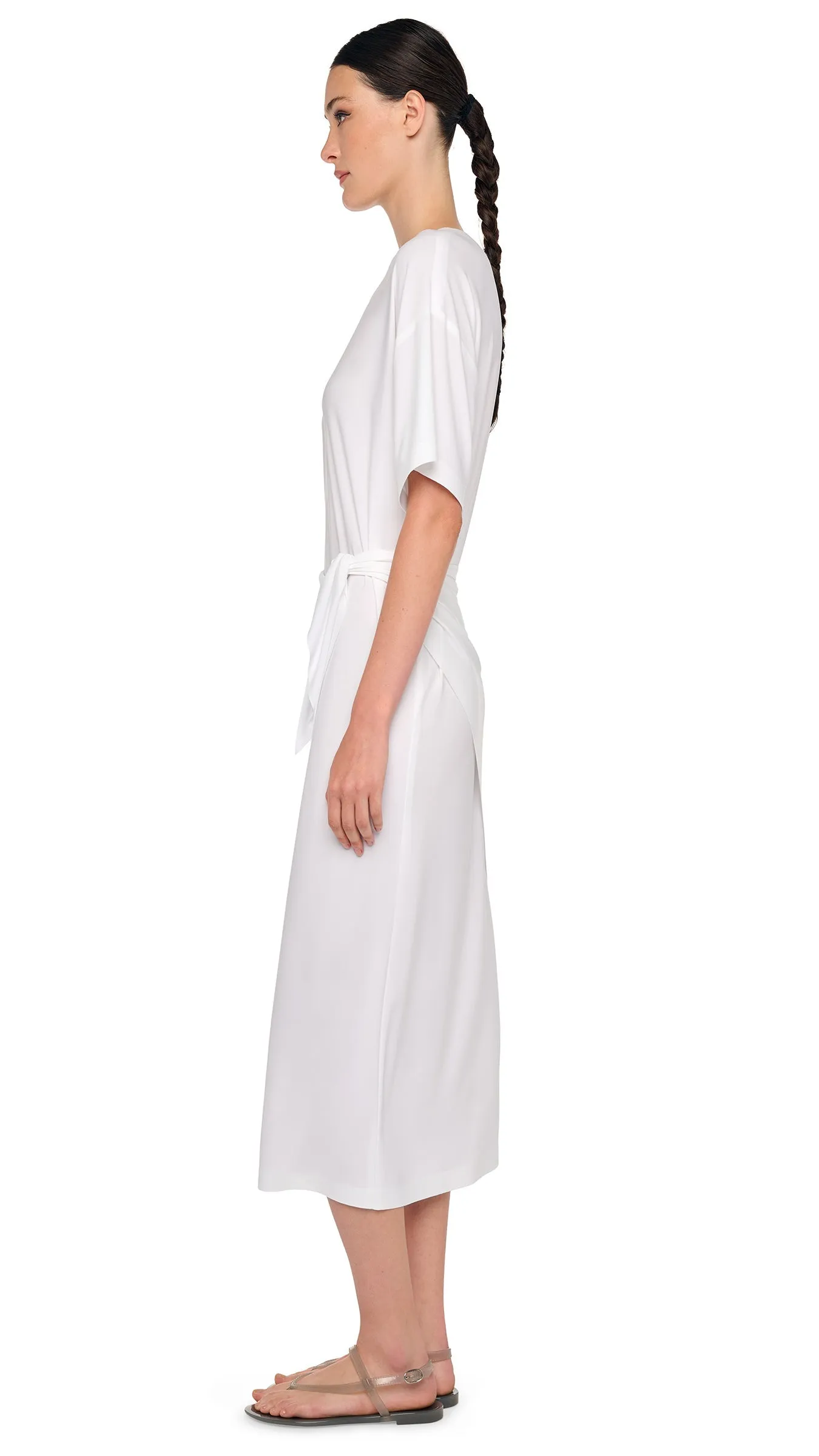 SHORT SLEEVE BOXY DRESS TO MIDCALF sold by Norma Kamali product image thumbnail 2