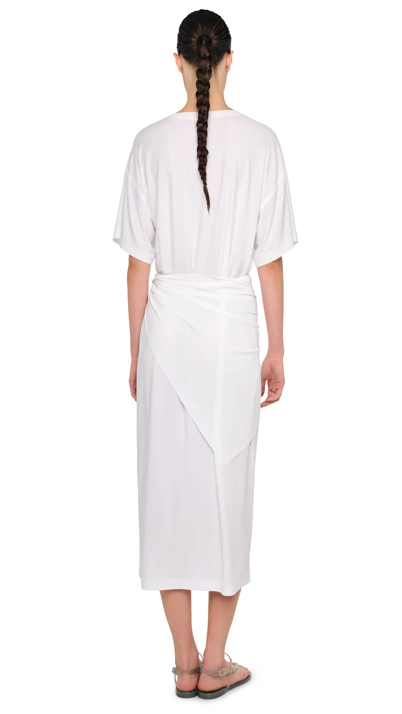 SHORT SLEEVE BOXY DRESS TO MIDCALF sold by Norma Kamali product image thumbnail 3