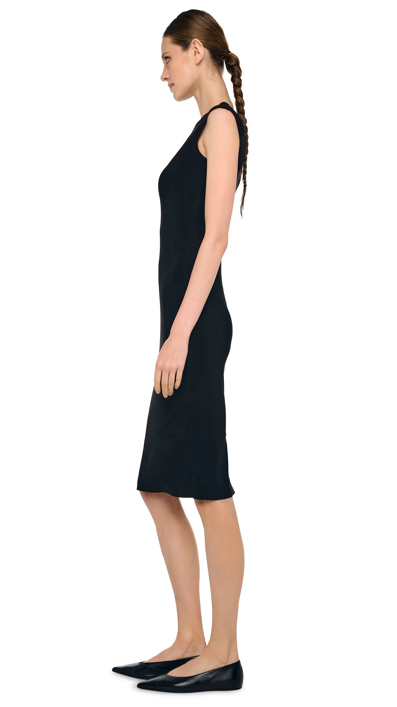 SLEEVELESS DRESS TO KNEE sold by Norma Kamali product image thumbnail 2