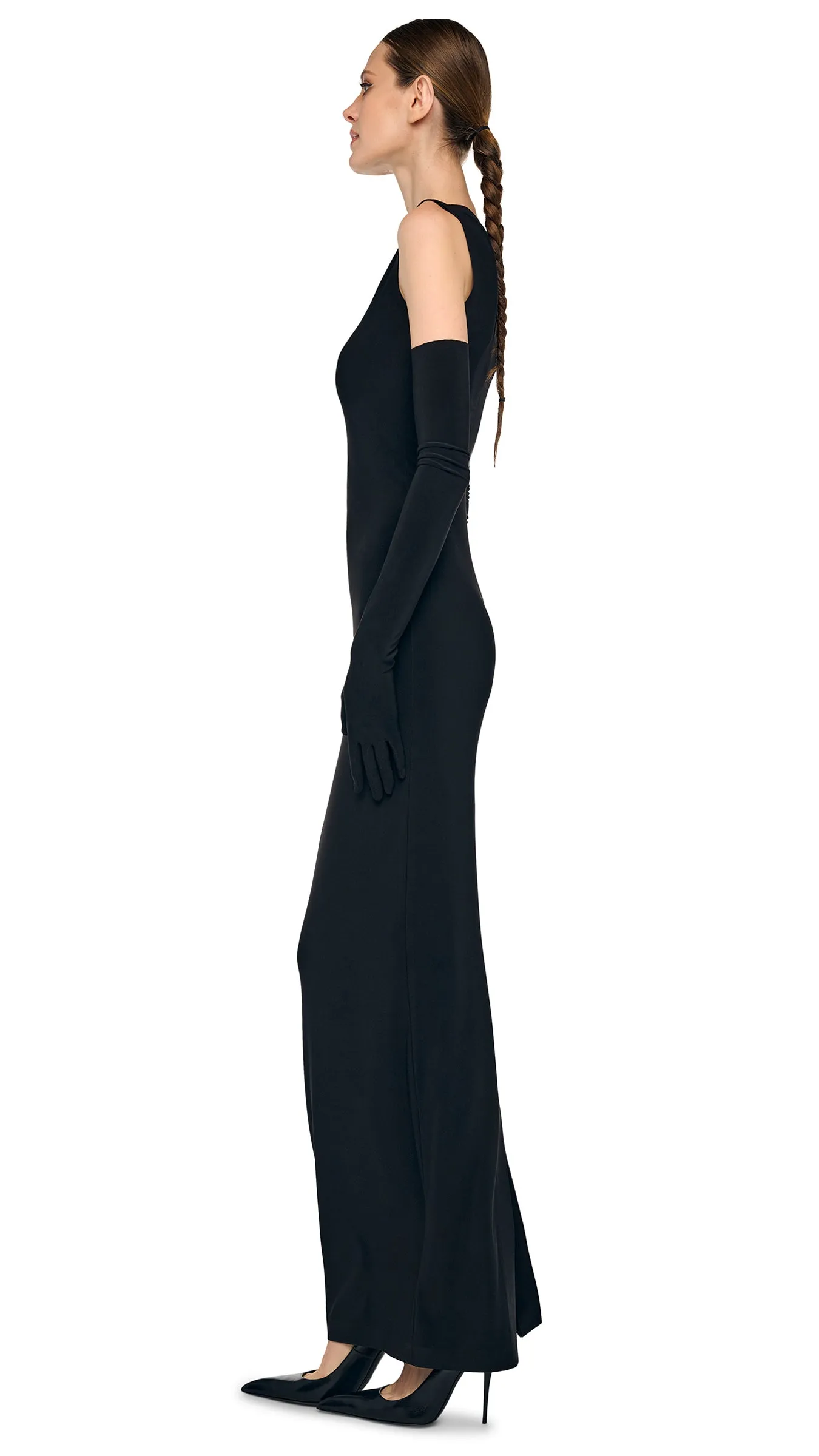 SLEEVELESS LONG DRESS sold by Norma Kamali product image thumbnail 2
