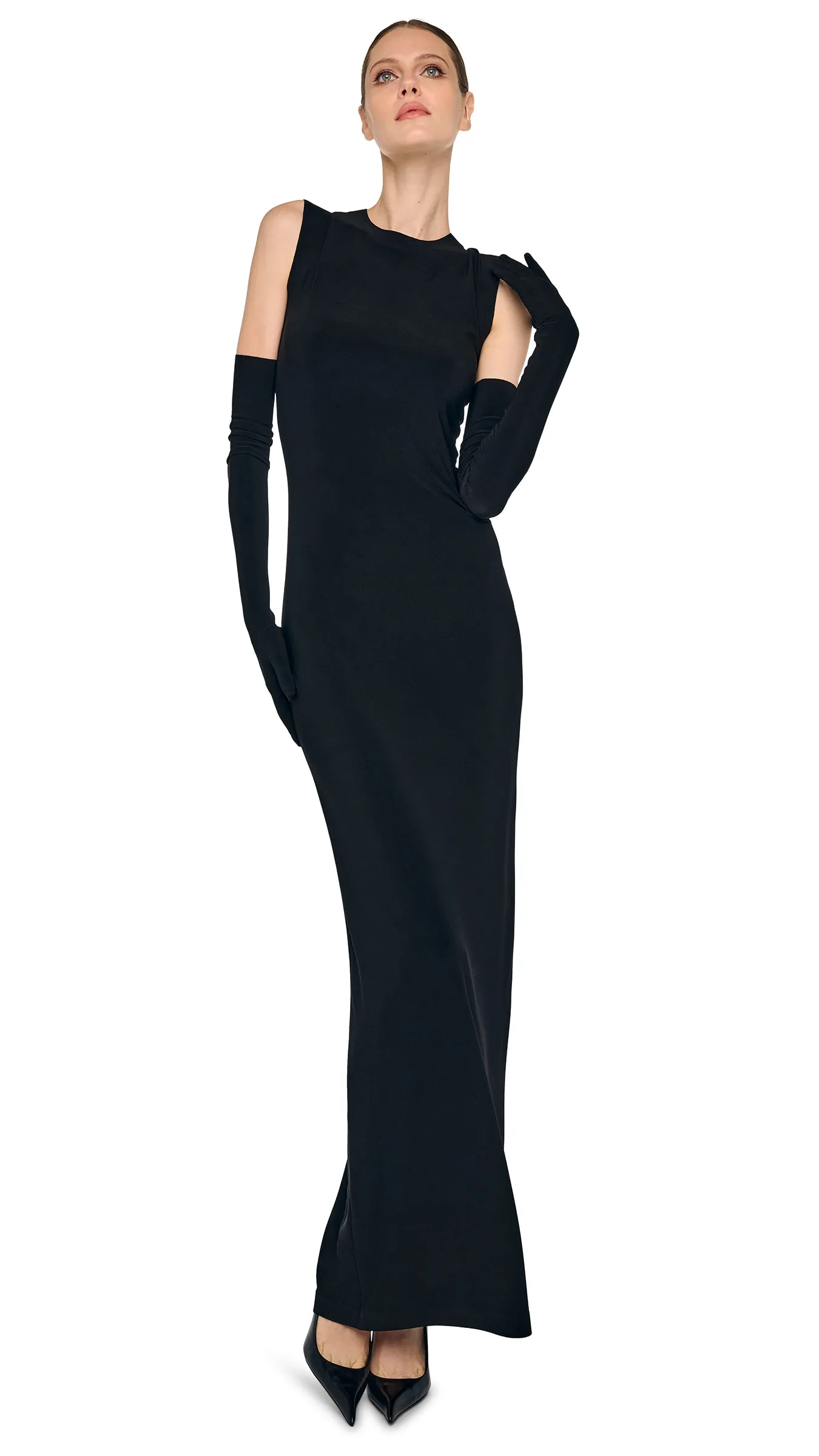 SLEEVELESS LONG DRESS sold by Norma Kamali product image thumbnail 5