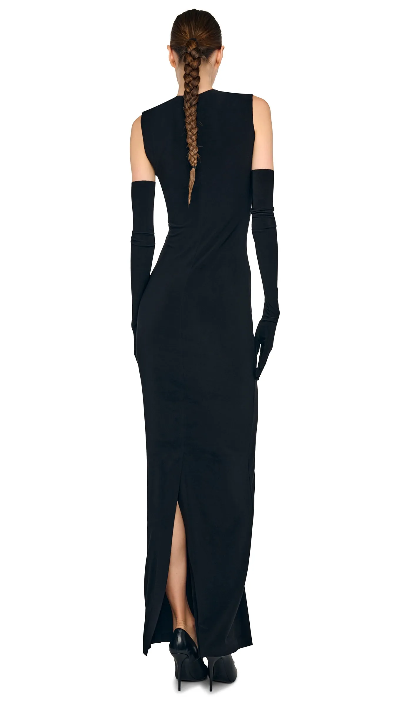 SLEEVELESS LONG DRESS sold by Norma Kamali product image thumbnail 3