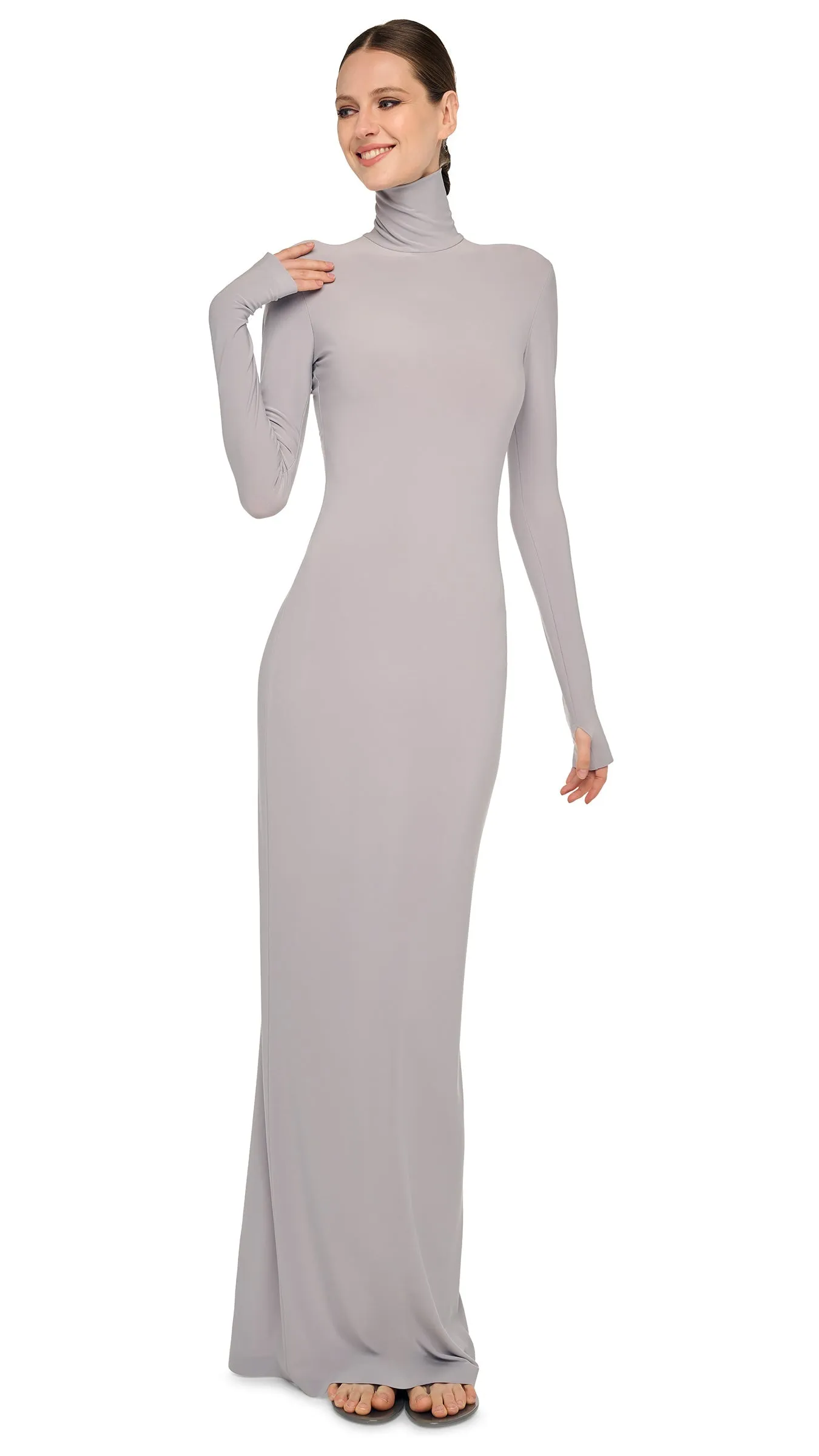 TURTLE LONG DRESS sold by Norma Kamali product image thumbnail 5