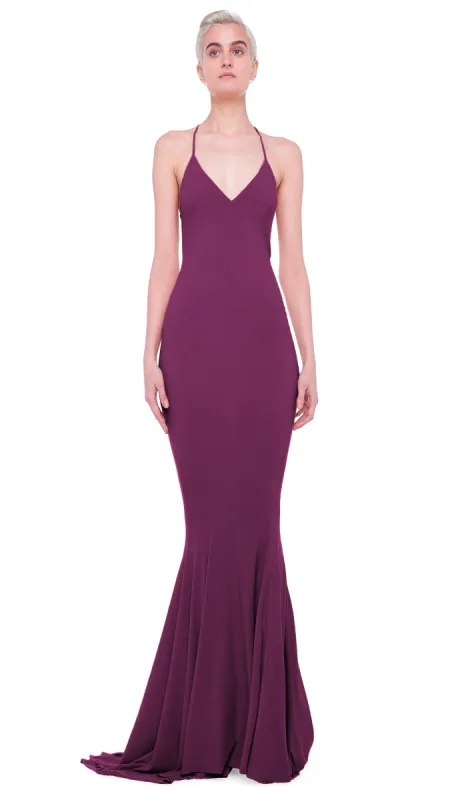 LOW BACK FISHTAIL GOWN sold by Norma Kamali