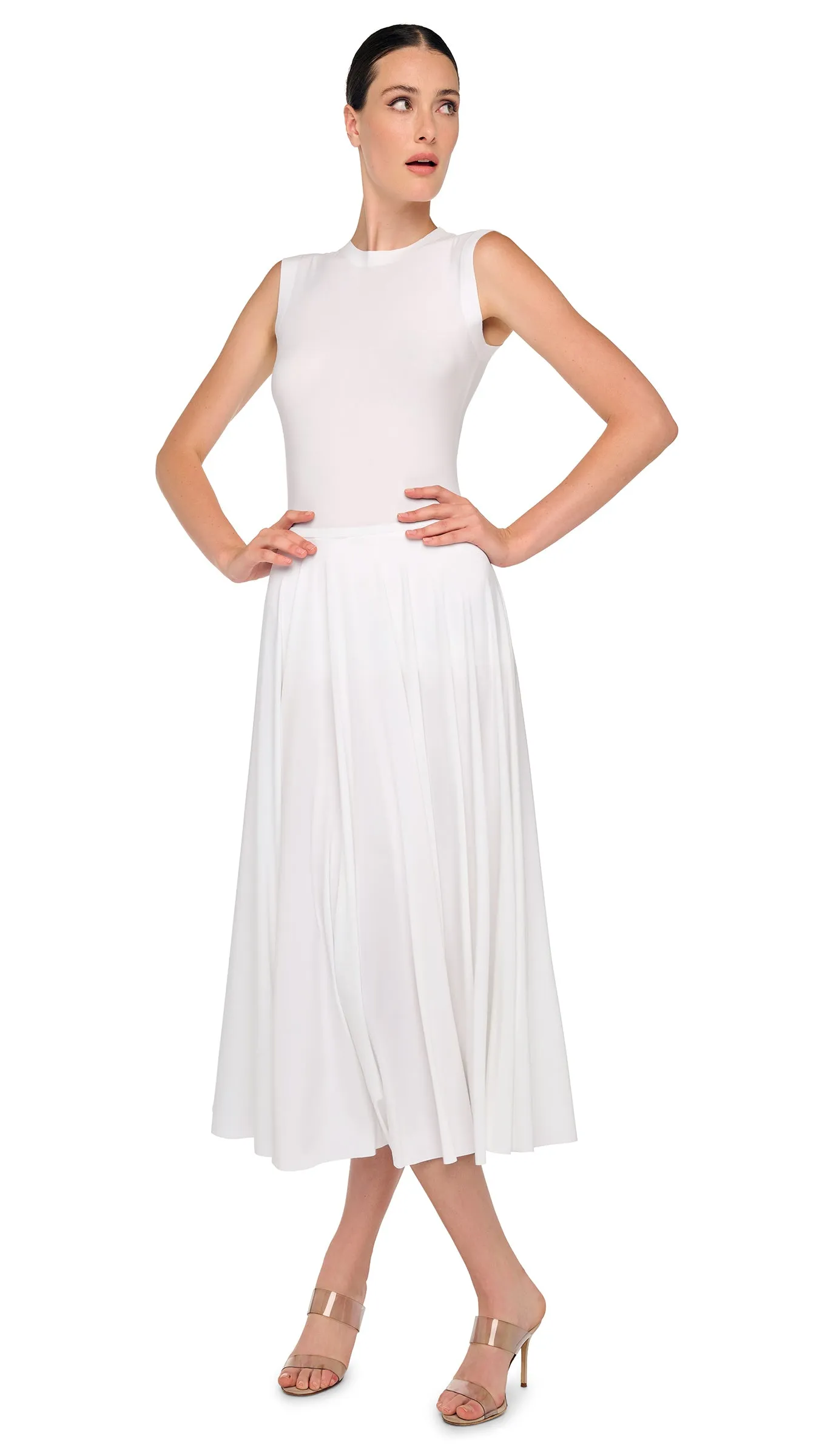 FLARED SKIRT TO MIDCALF sold by Norma Kamali product image thumbnail 4