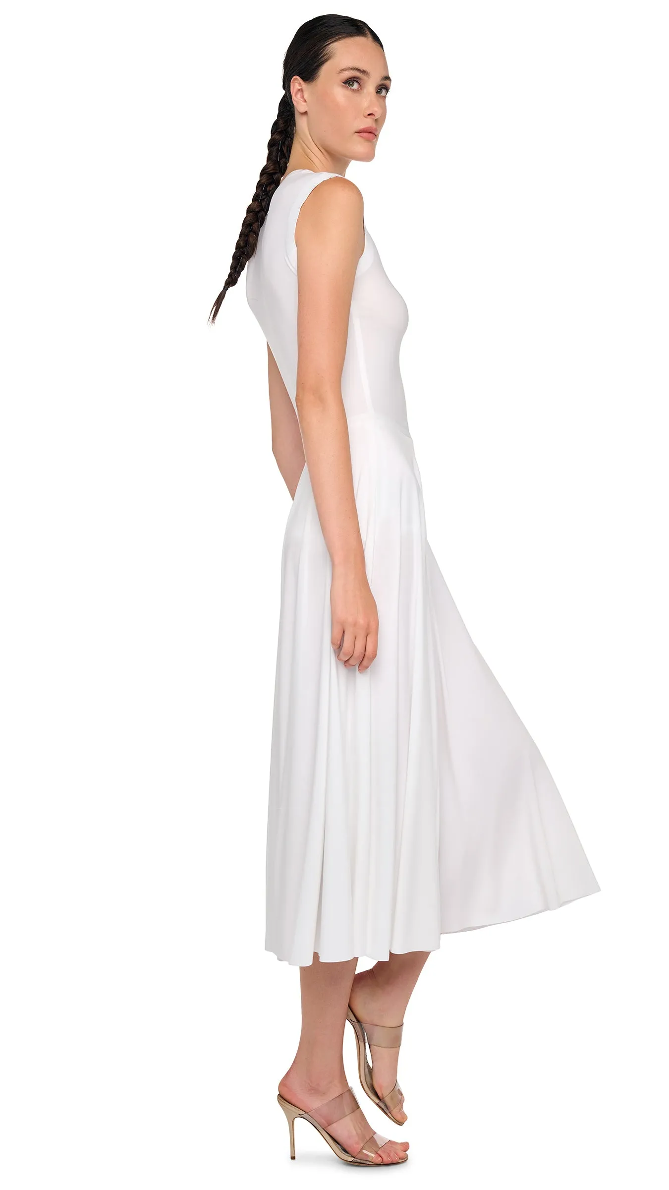 FLARED SKIRT TO MIDCALF sold by Norma Kamali product image thumbnail 5