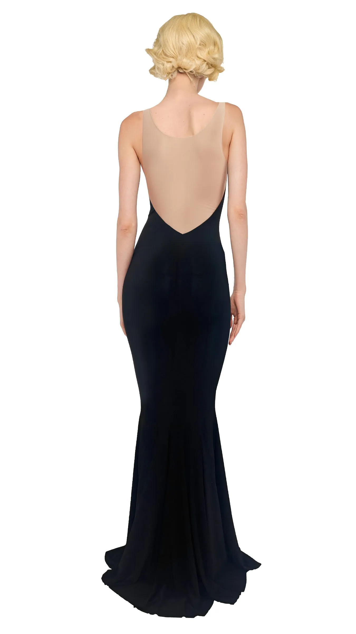 RACER FISHTAIL GOWN sold by Norma Kamali product image thumbnail 3