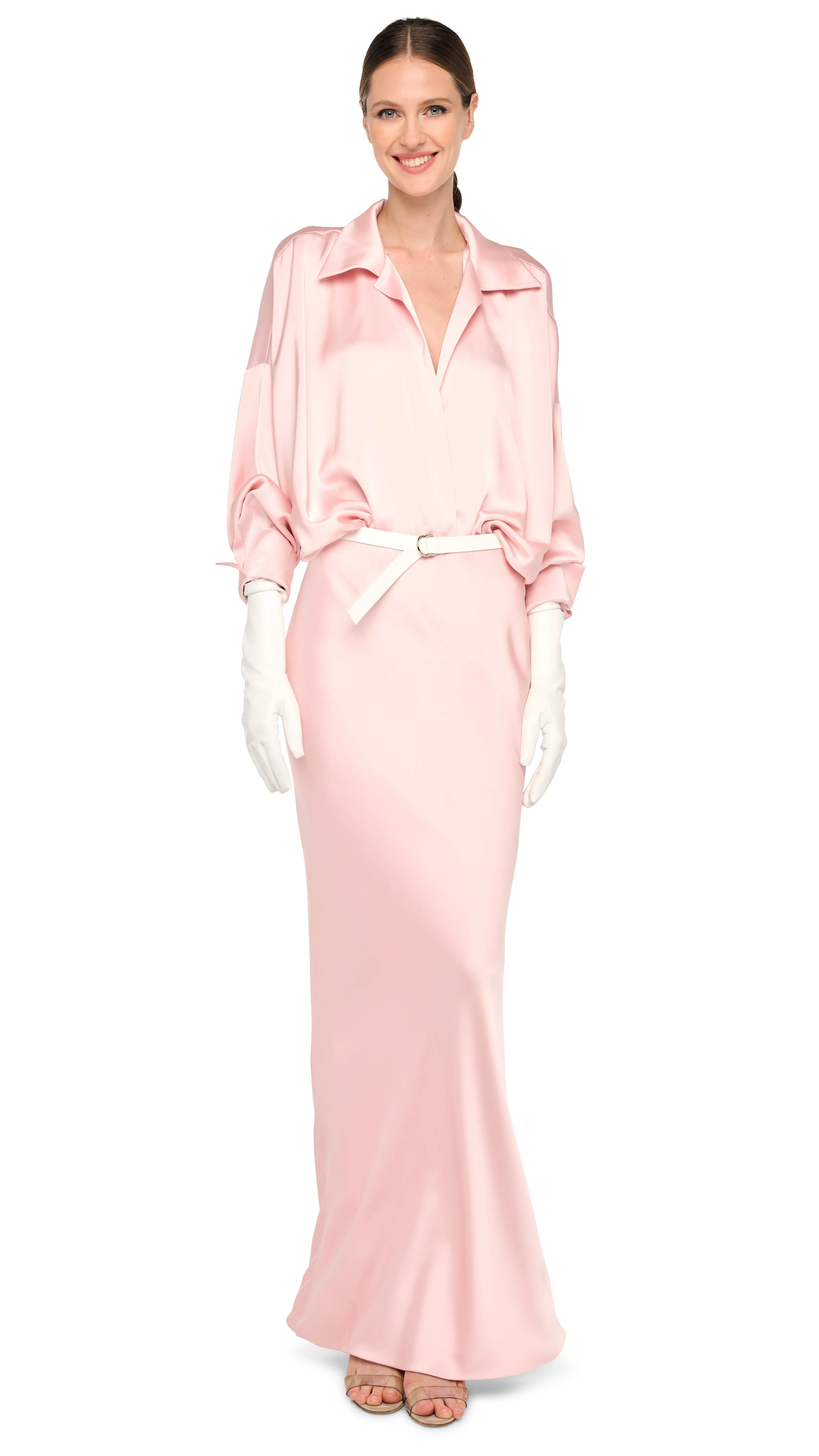 SUPER OVERSIZED BOYFRIEND NK SHIRT BODYSUIT sold by Norma Kamali product image thumbnail 4