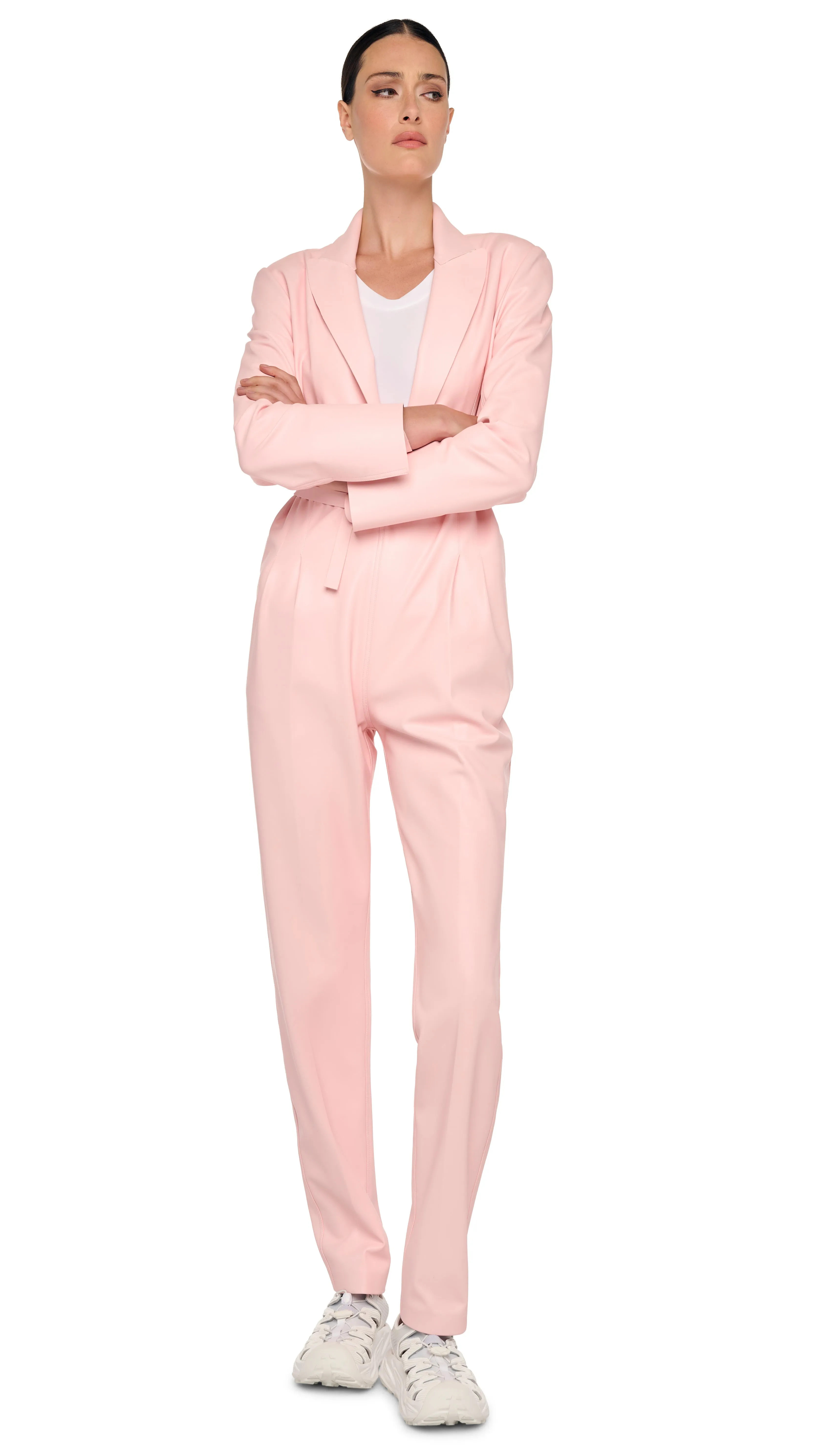 EASY FIT SINGLE BREASTED JUMPSUIT sold by Norma Kamali product image thumbnail 5