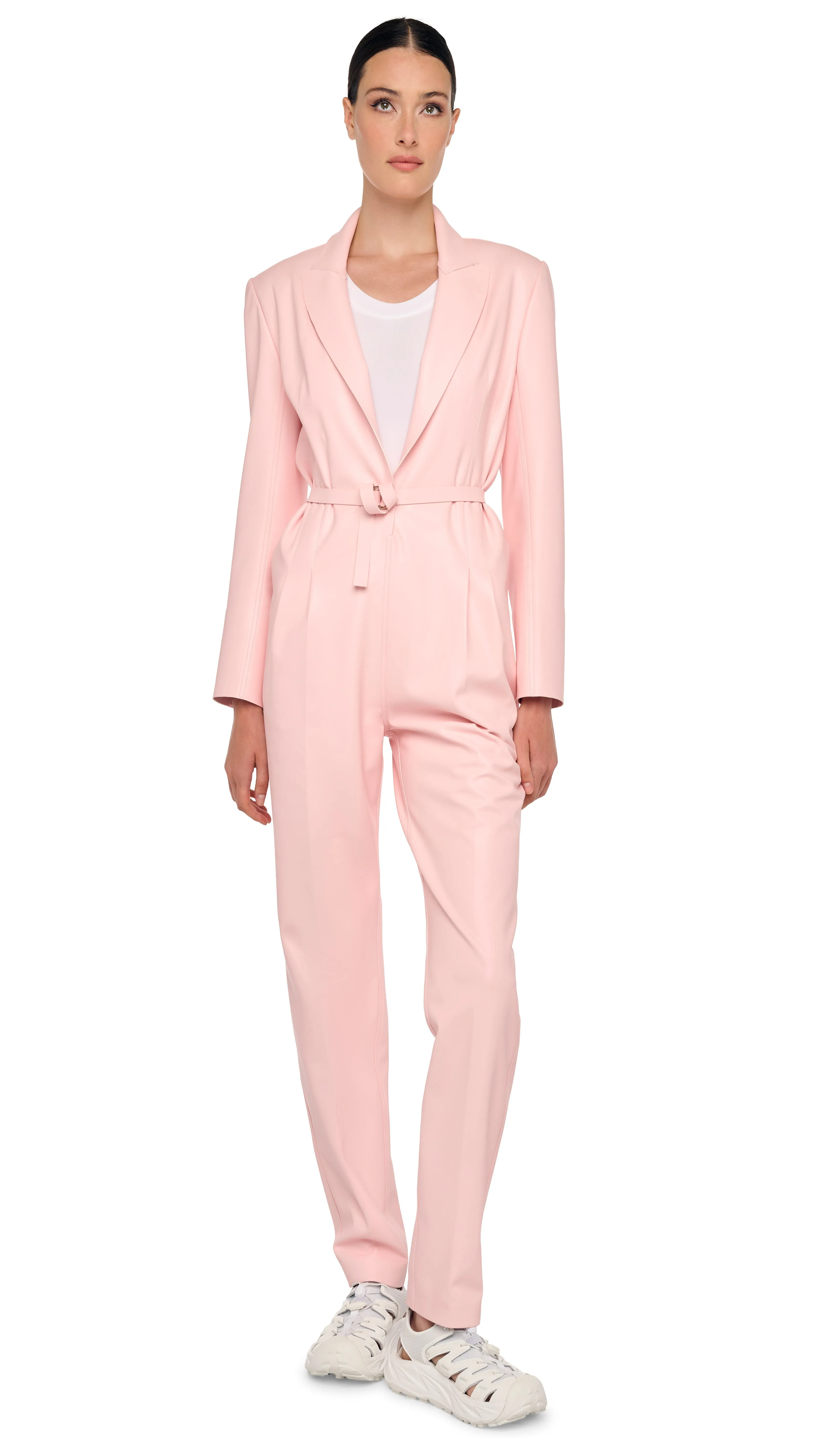 EASY FIT SINGLE BREASTED JUMPSUIT sold by Norma Kamali