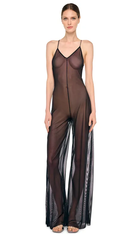 LOW BACK FARA SLIP JUMPSUIT sold by Norma Kamali