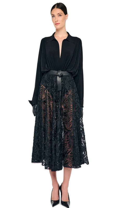 FLARED SKIRT TO MIDCALF made by Sweats