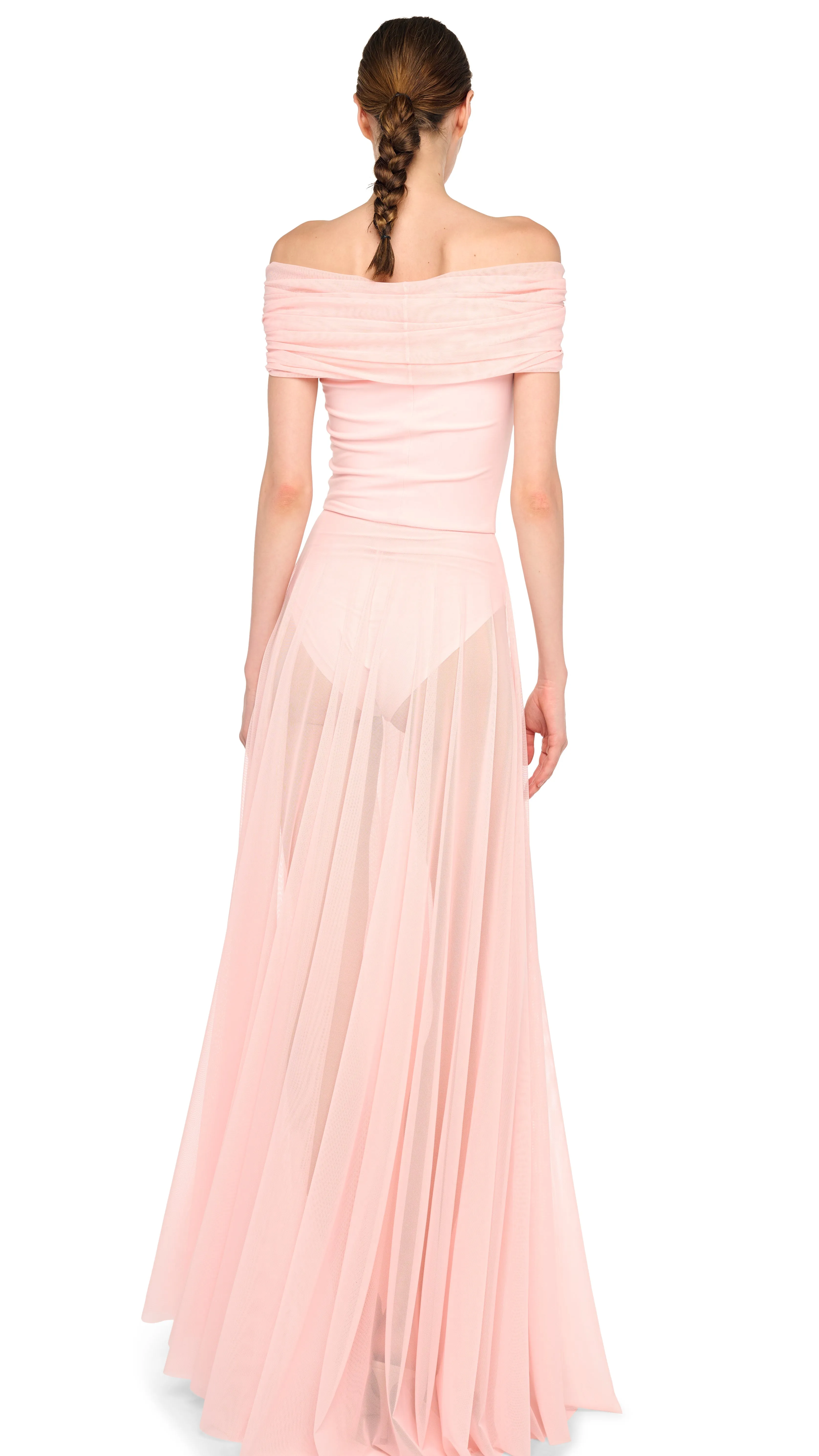 COWL COMBO FLARED GOWN sold by Norma Kamali product image thumbnail 3