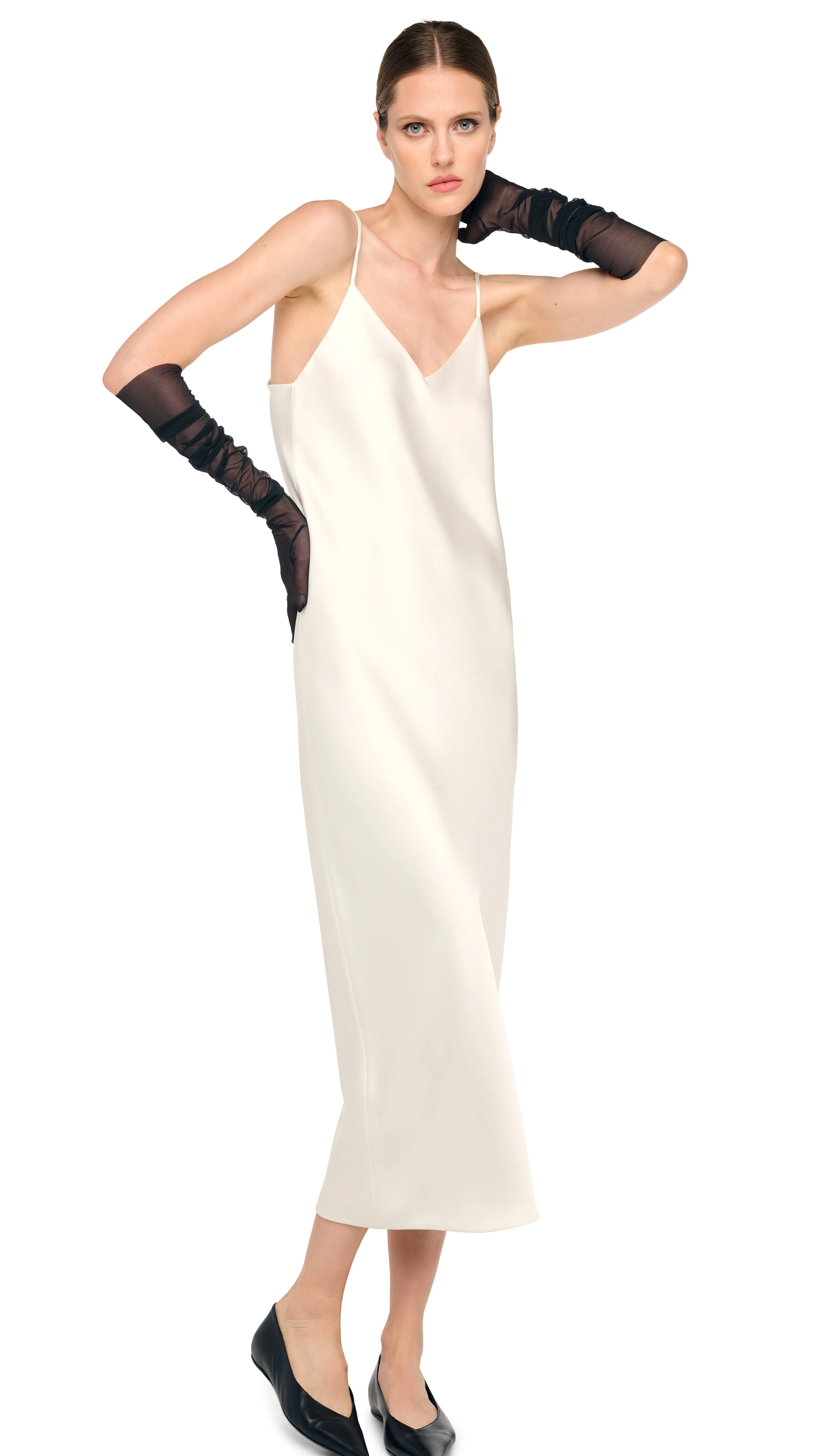 BIAS SLIP DRESS sold by Norma Kamali product image thumbnail 4