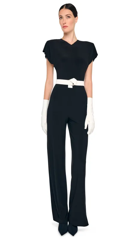 CAP SLEEVE SHOULDER PAD JUMPSUIT sold by Norma Kamali