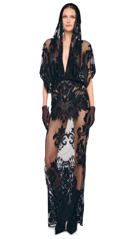 HOODED SUPER OS SLEEVELESS BF NK SHIRT GOWN sold by Norma Kamali