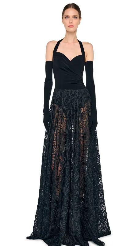 CAYLA FLARED GOWN made by Norma Kamali