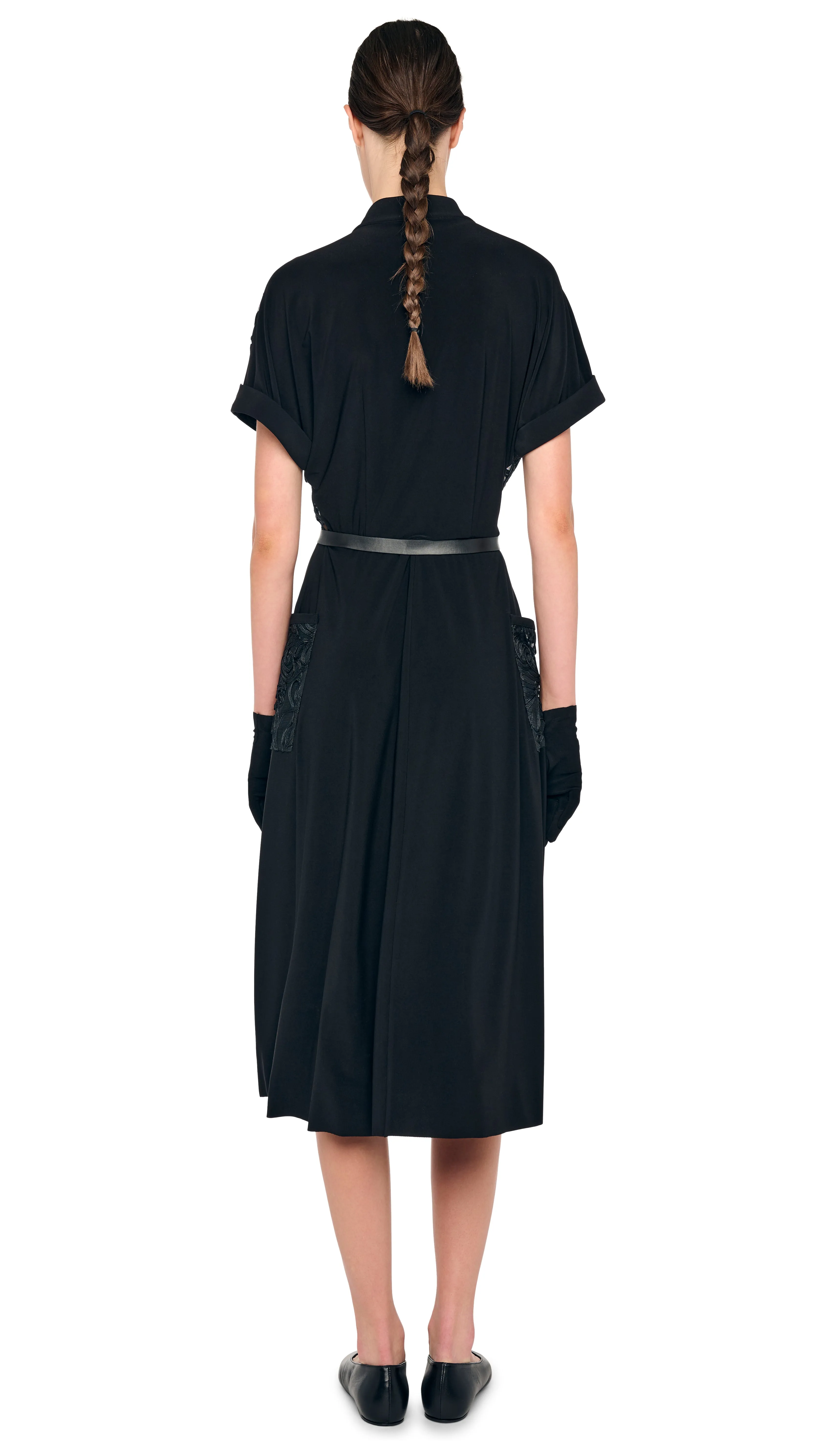 GERALYN SHORT SLEEVE DRESS sold by Norma Kamali product image thumbnail 3