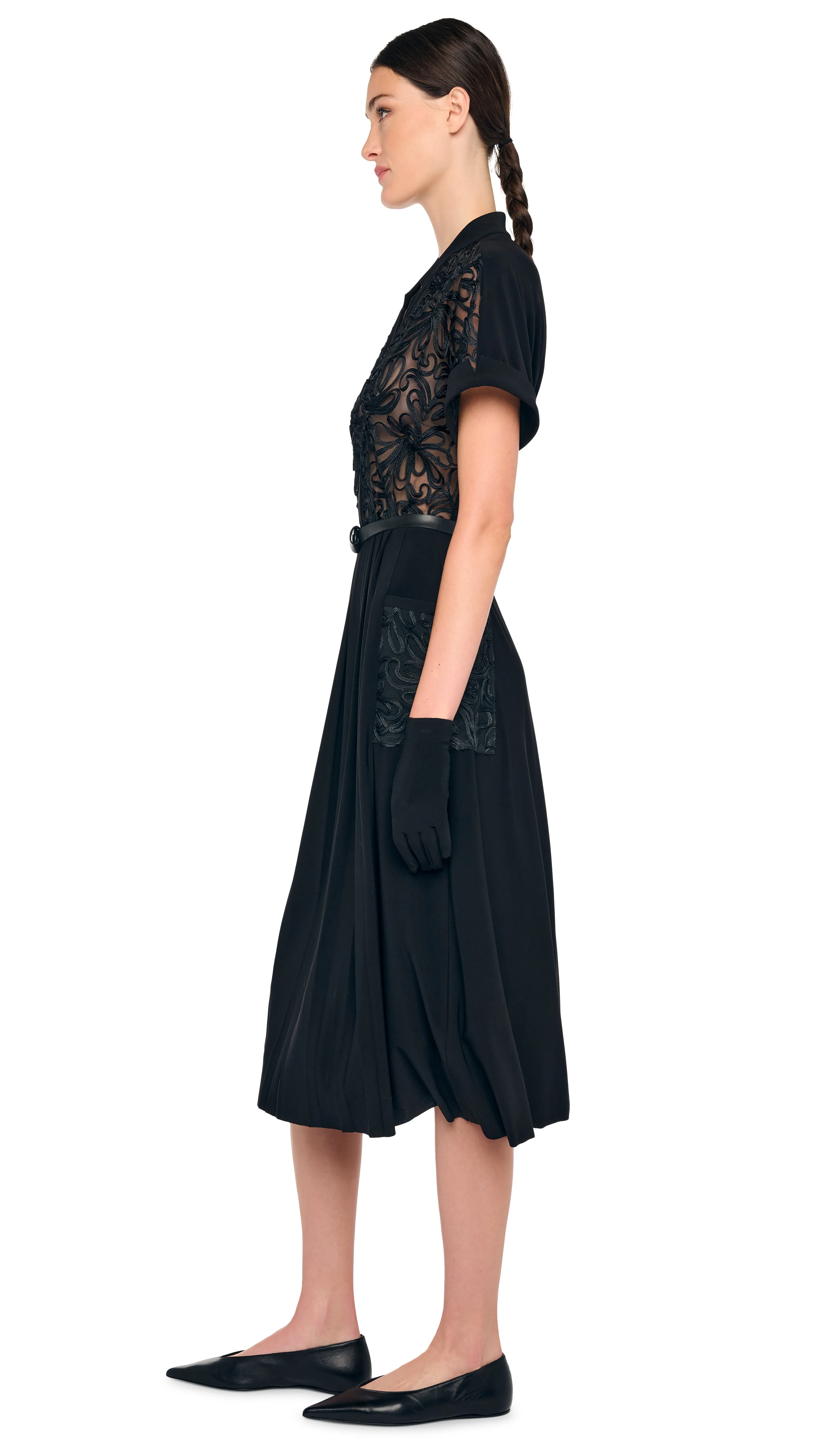 GERALYN SHORT SLEEVE DRESS sold by Norma Kamali product image thumbnail 2