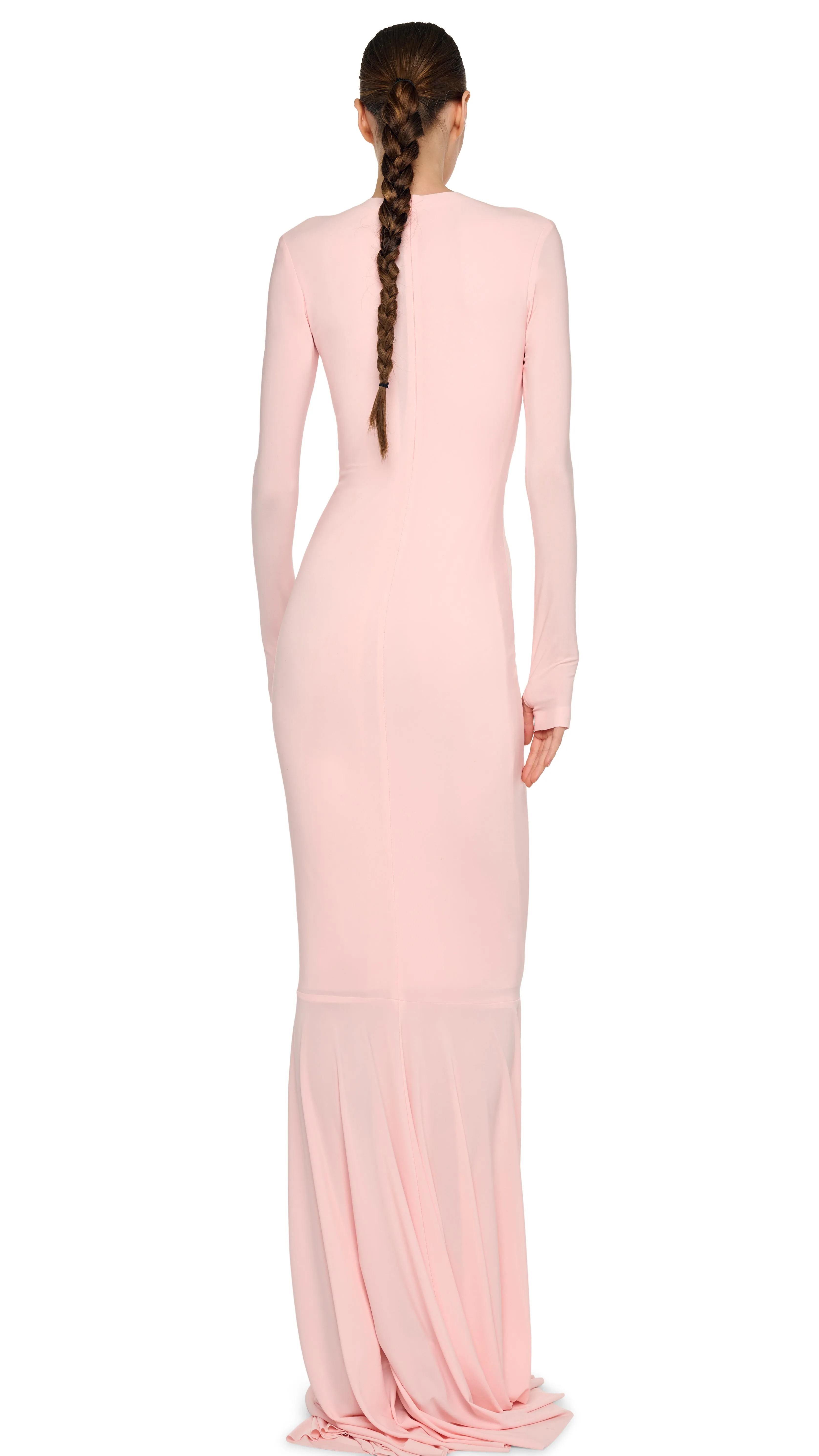 SHIRRED FRONT FISHTAIL GOWN sold by Norma Kamali product image thumbnail 3