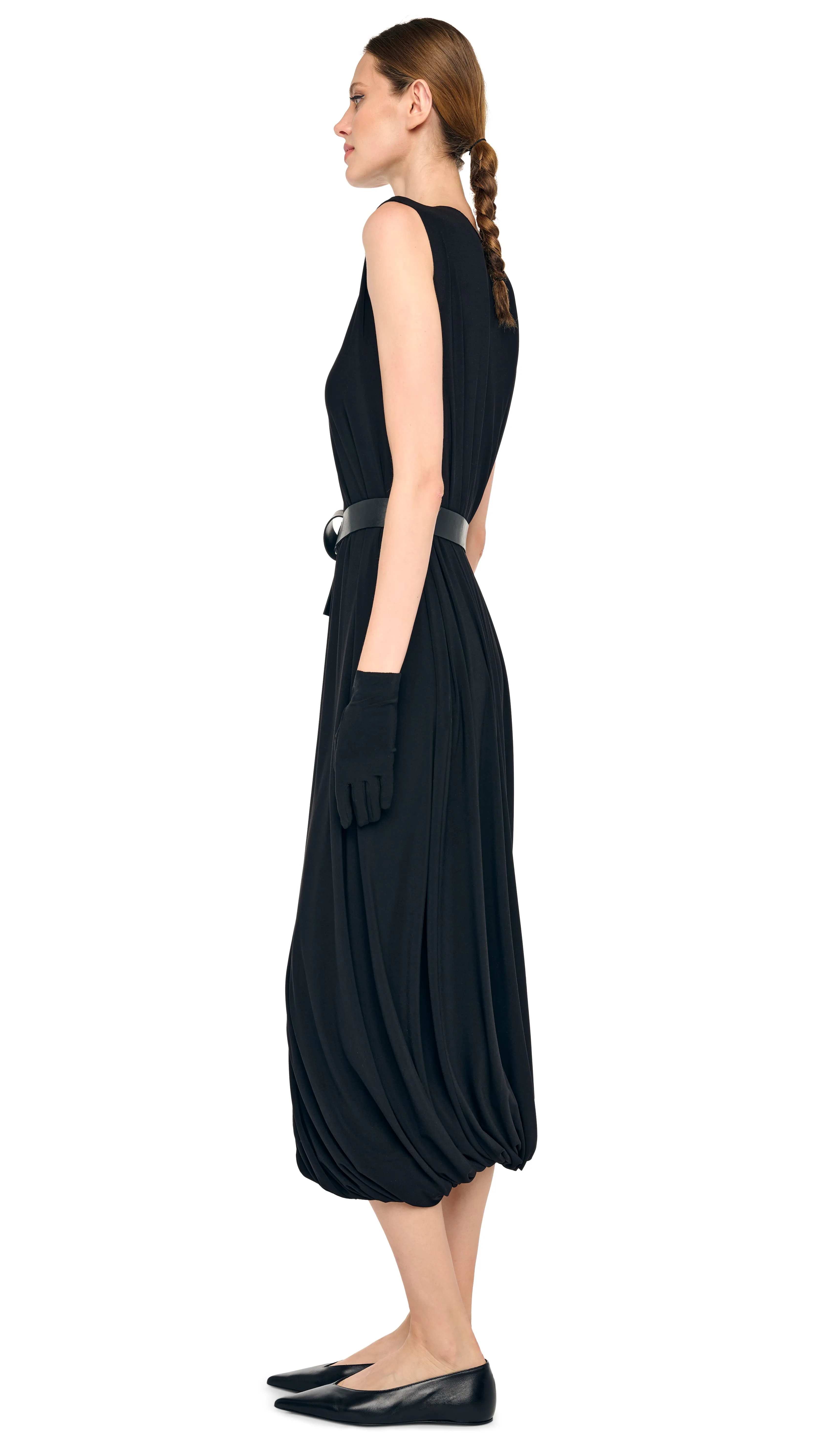 SLEEVELESS TWIST MIDCALF DRESS sold by Norma Kamali product image thumbnail 2