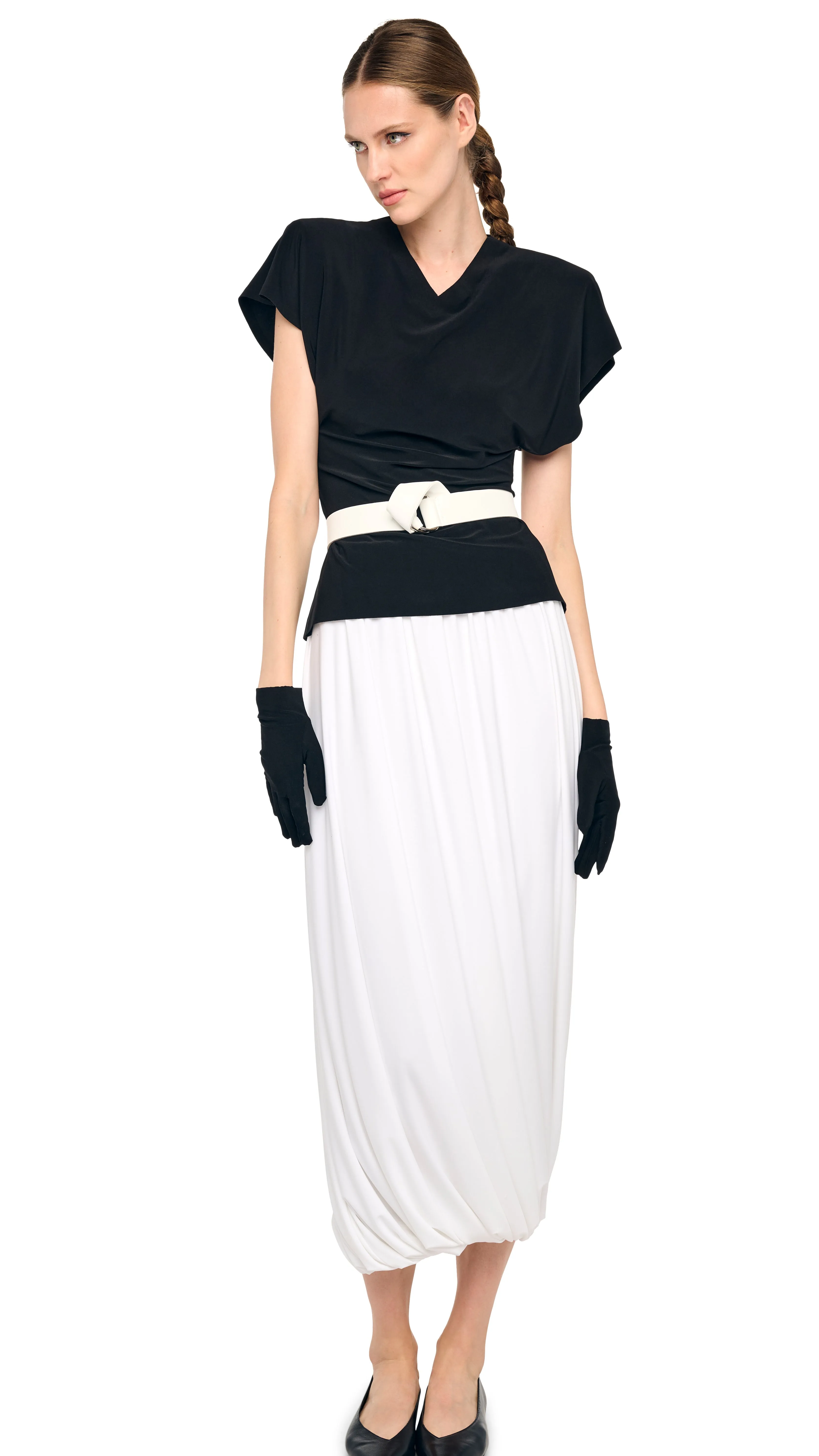 CAP SLEEVE SHOULDER PAD TOP sold by Norma Kamali product image thumbnail 4