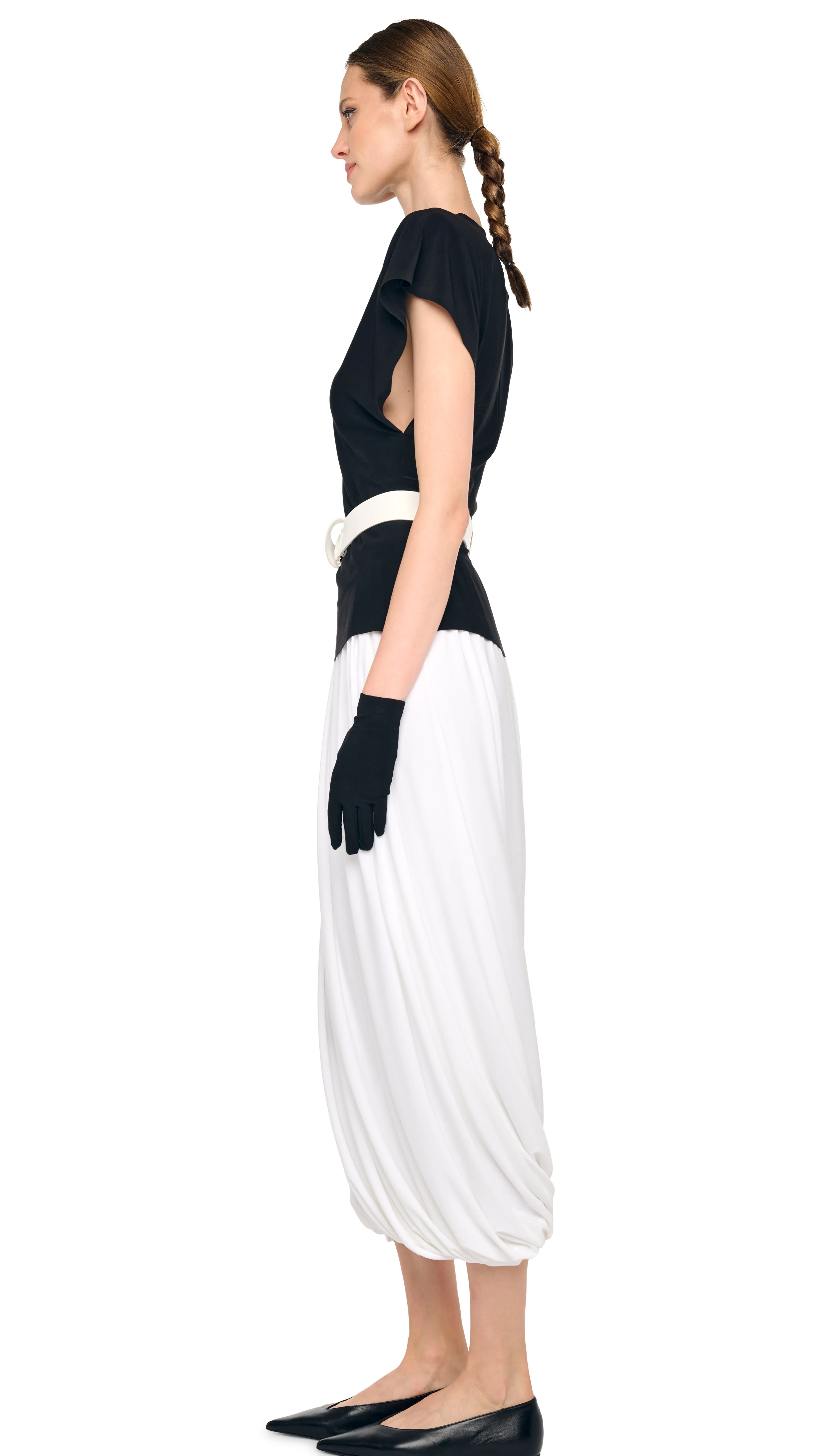 CAP SLEEVE SHOULDER PAD TOP sold by Norma Kamali product image thumbnail 2