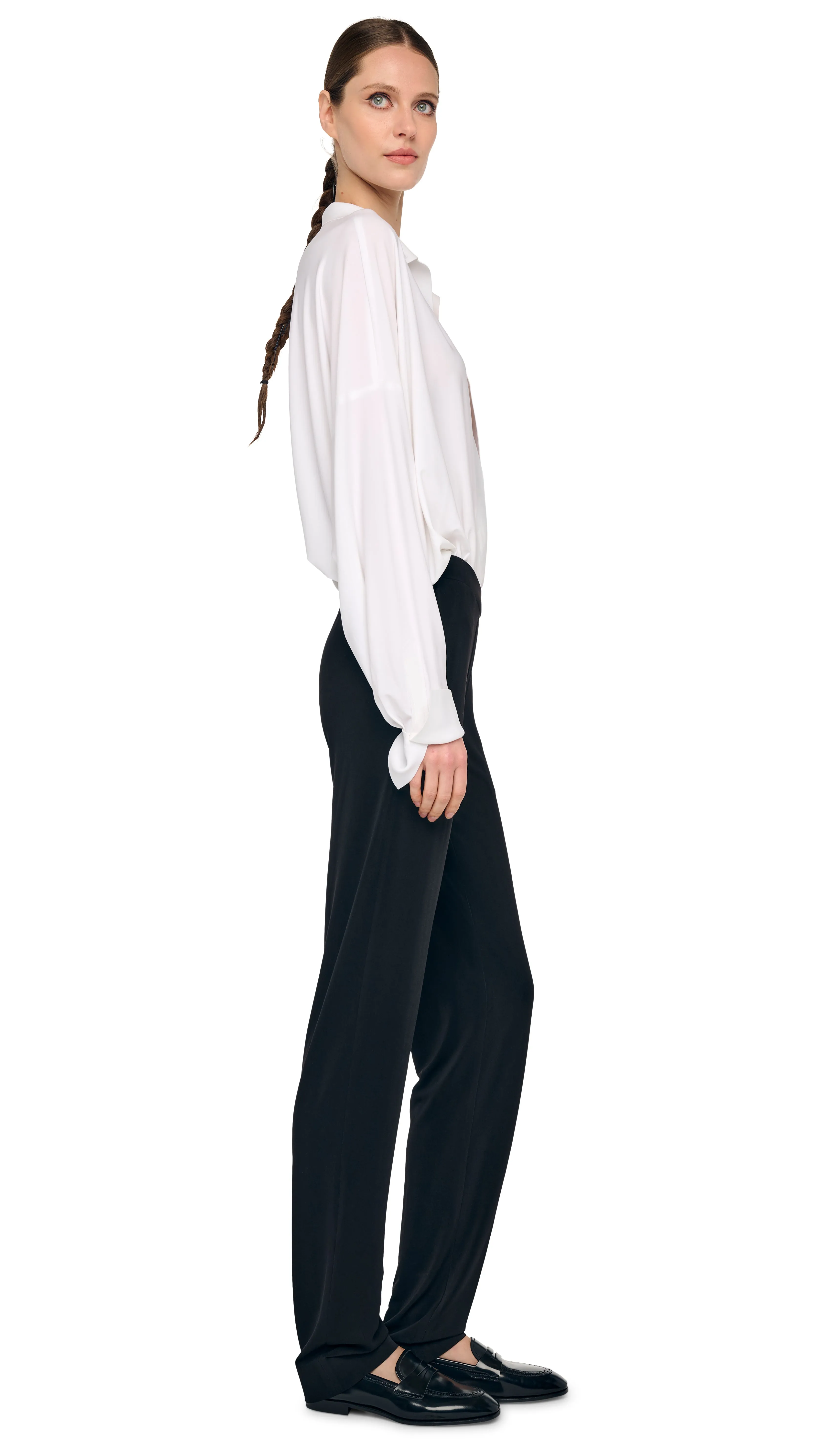 FLAT FRONT MENS PANT sold by Norma Kamali product image thumbnail 4