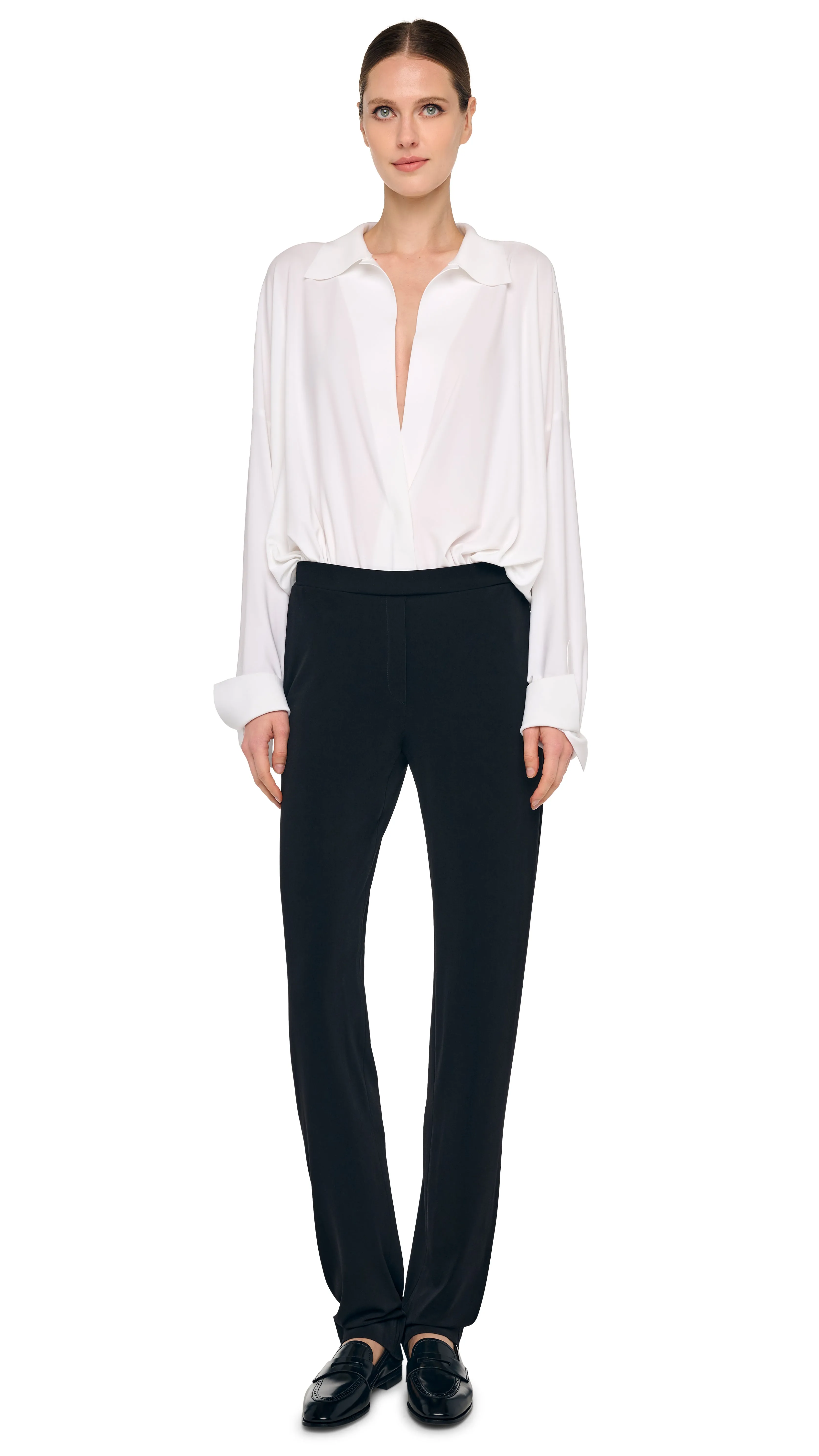 FLAT FRONT MENS PANT sold by Norma Kamali product image thumbnail 5