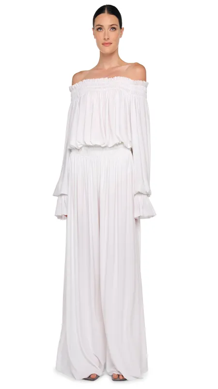 WIDE LEG PEASANT PANT sold by Norma Kamali