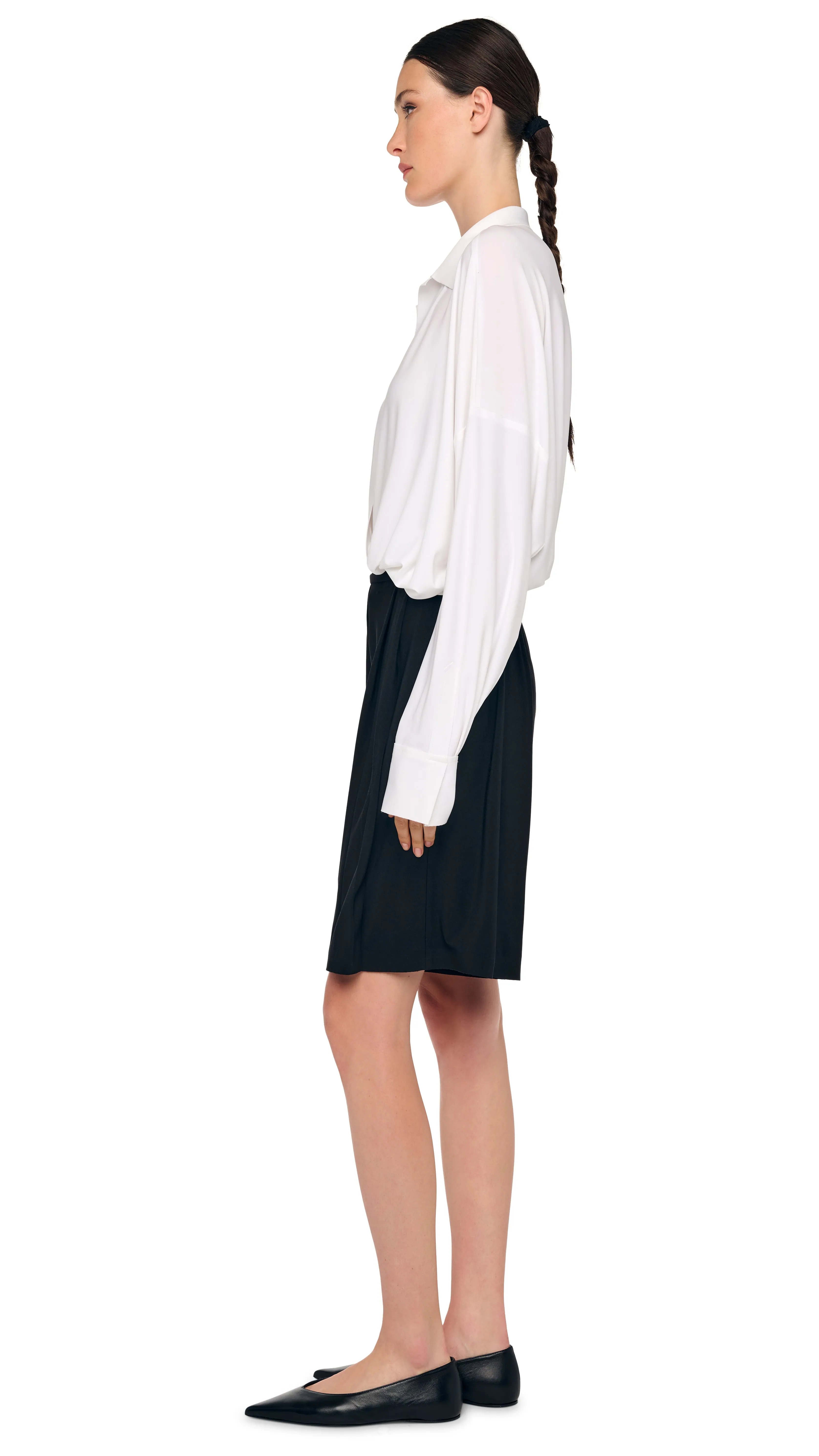 MENS PLEAT BERMUDA SHORT sold by Norma Kamali product image thumbnail 2