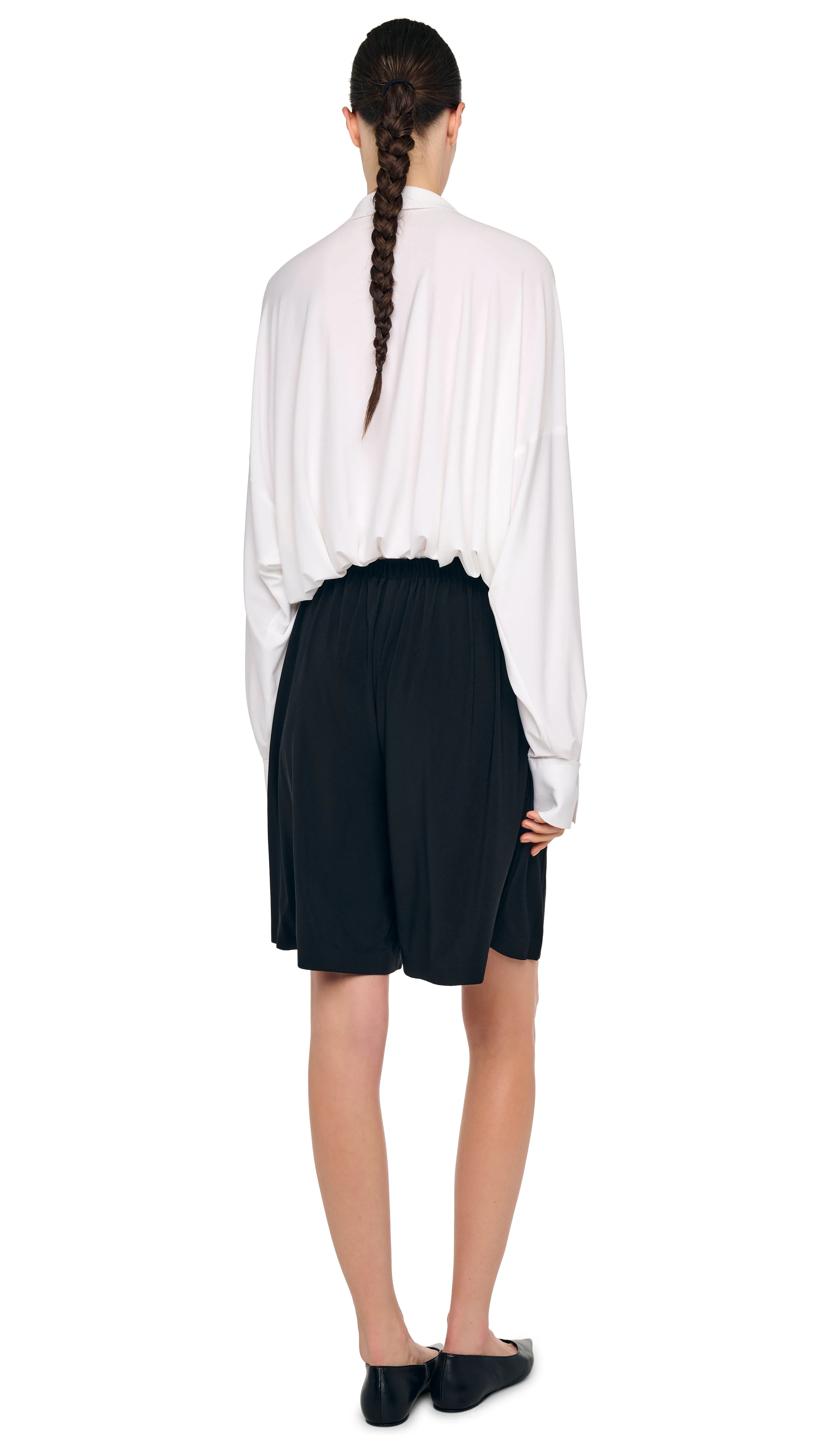 MENS PLEAT BERMUDA SHORT sold by Norma Kamali product image thumbnail 3