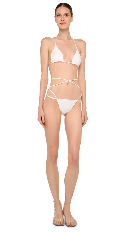 CRISS CROSS BIKINI BRA / BOTTOM sold by Norma Kamali