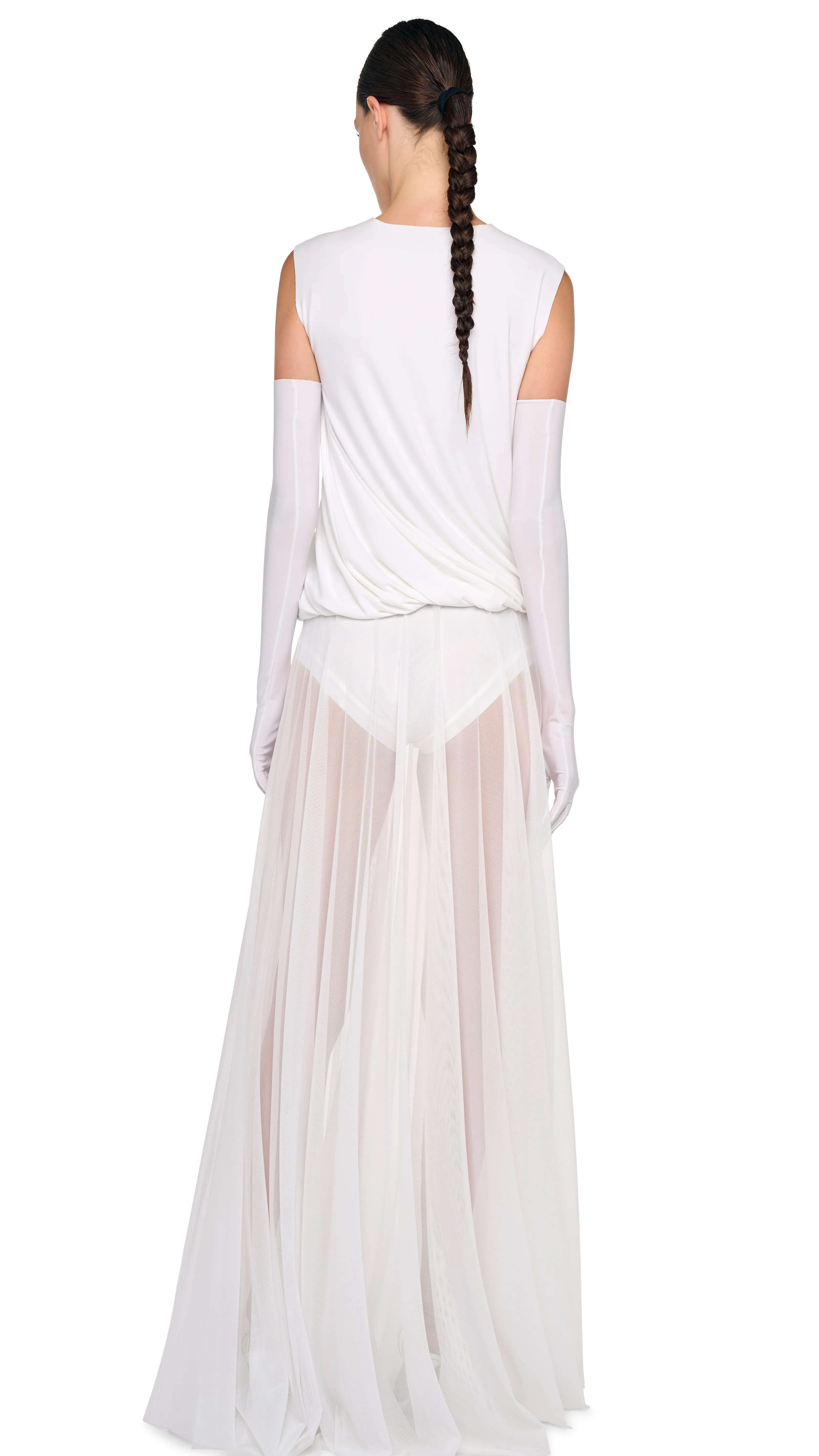 FLARED SKIRT TO FLOOR sold by Norma Kamali product image thumbnail 3