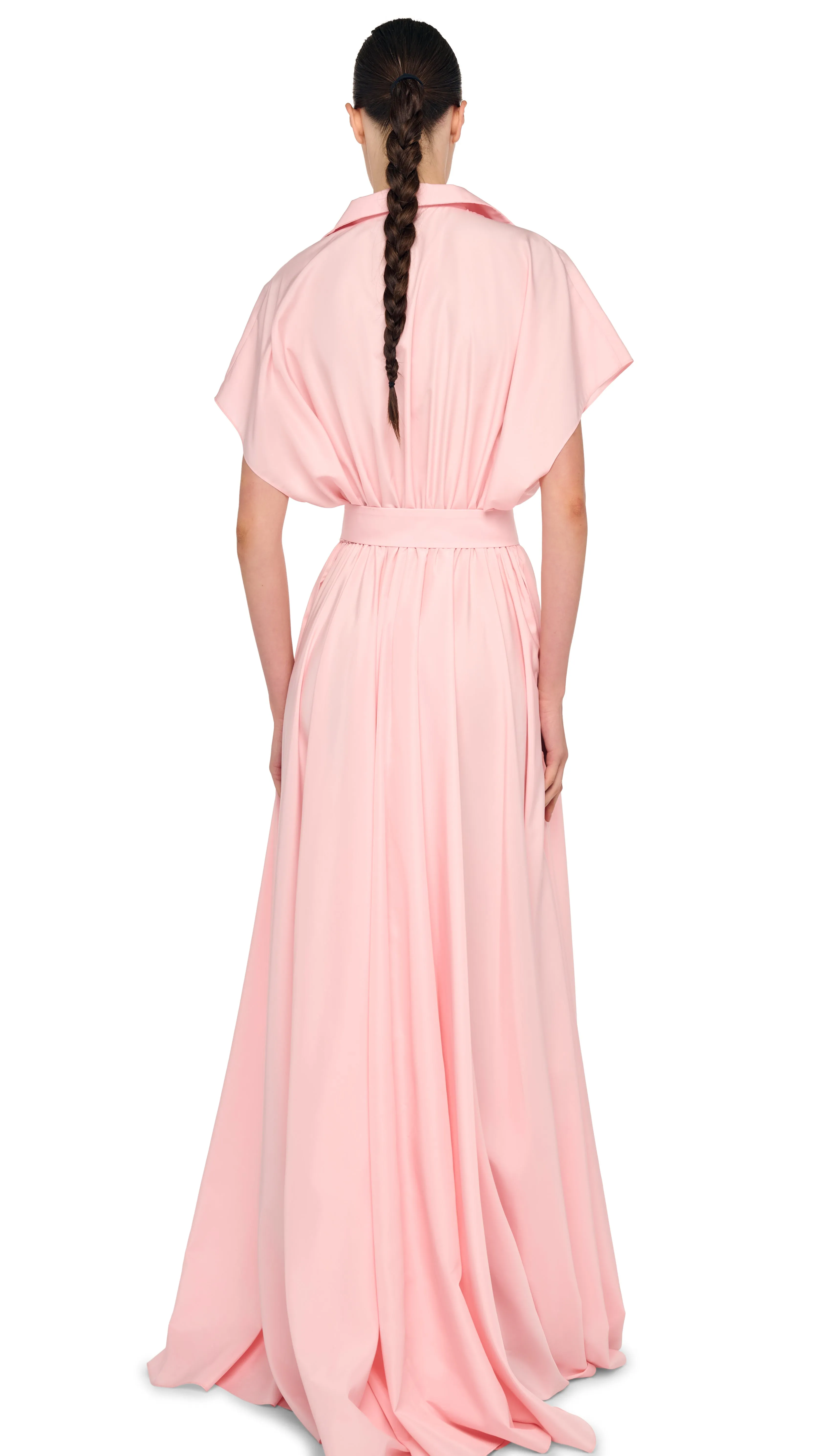 SUPER OS SLEEVELESS BF NK SHIRT FLARED GOWN sold by Norma Kamali product image thumbnail 4