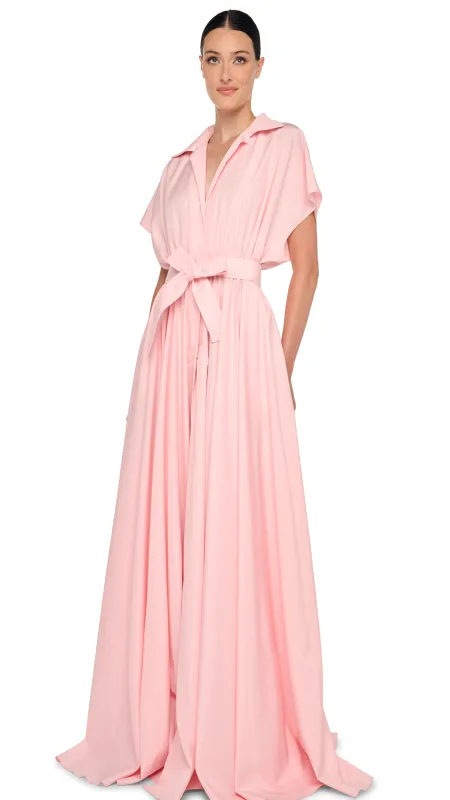 SUPER OS SLEEVELESS BF NK SHIRT FLARED GOWN sold by Norma Kamali