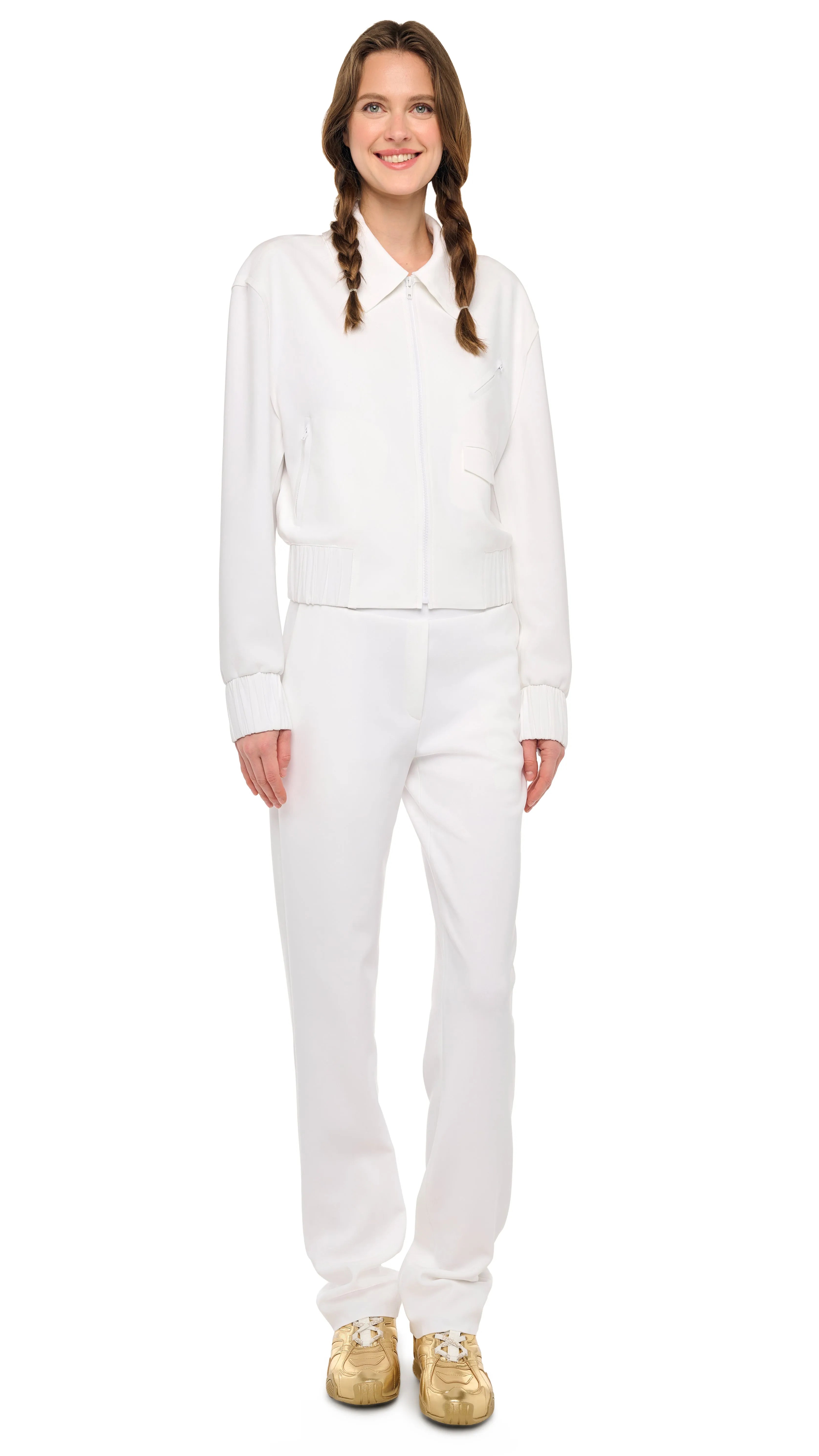 FLAT FRONT MENS PANT sold by Norma Kamali product image thumbnail 4