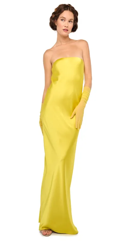 BIAS STRAPLESS GOWN sold by Norma Kamali